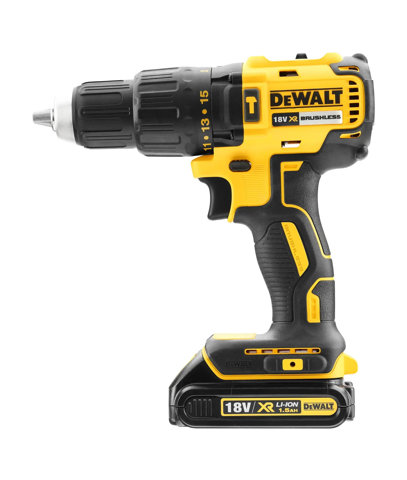 DEWALT® 18V XR Безчеткова ударна бормашина/винтоверт - 2 x 1,5 Ah батерии