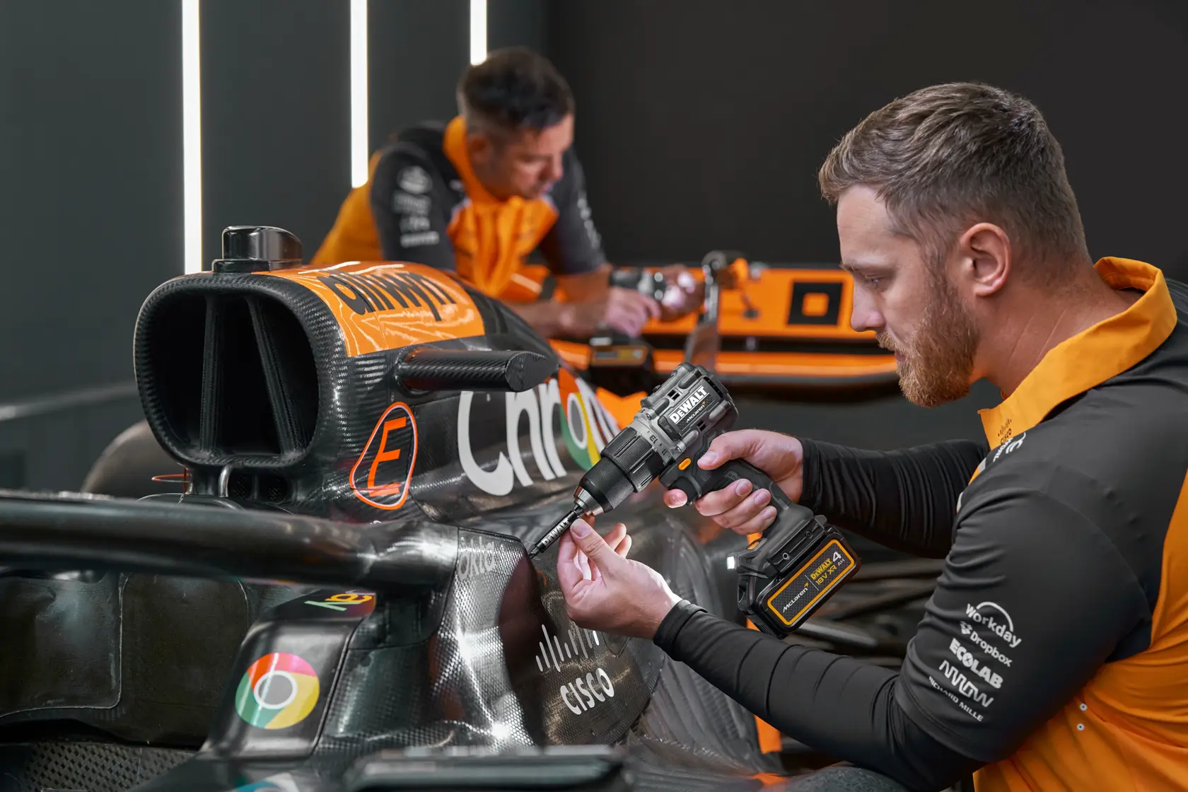 DEWALT® x McLaren F1 Team 18V XR безчетков ударен винтоверт - 1 x 4AH