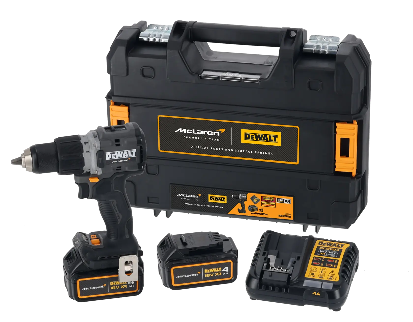 DEWALT® x McLaren F1 Team 18V XR безчетков ударен винтоверт - 2 x 4AH