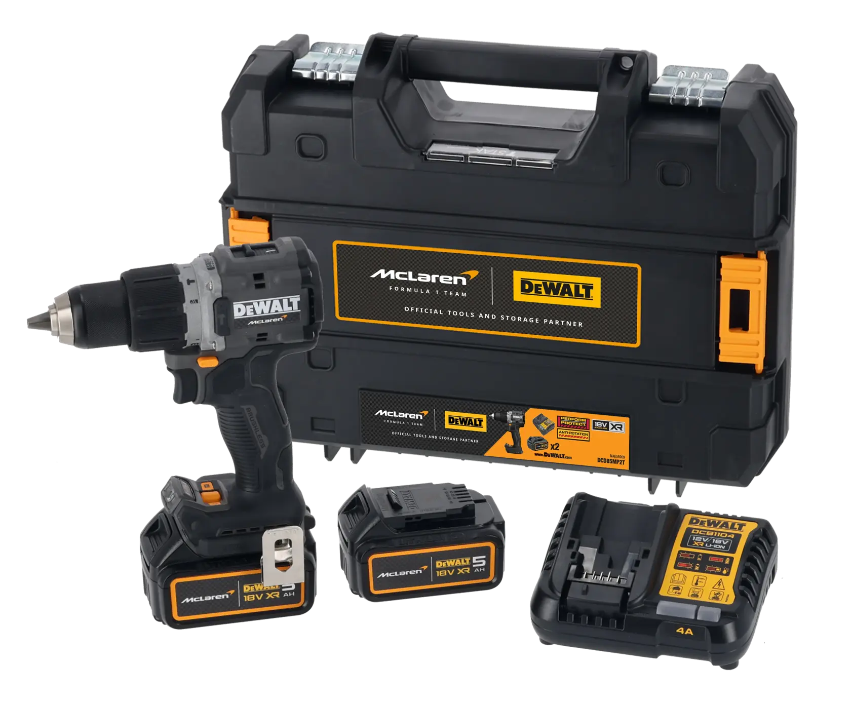 DEWALT® x McLaren F1 Team 18V XR безчетков ударно-пробивен винтоверт - 2 x 5AH
