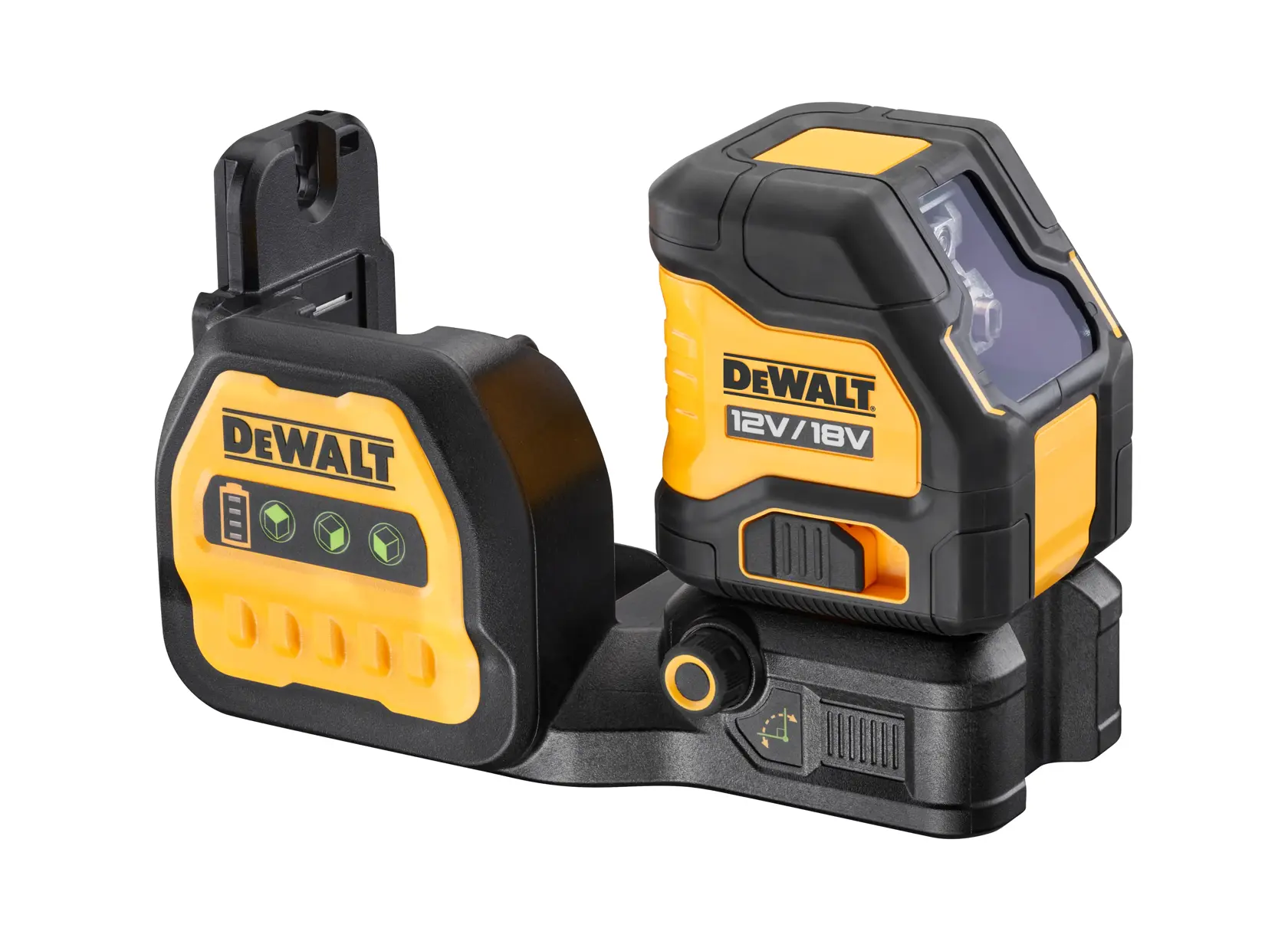 DEWALT photography tool, black/yellow, models DCE088NG18-XJ and DCE088NG18.