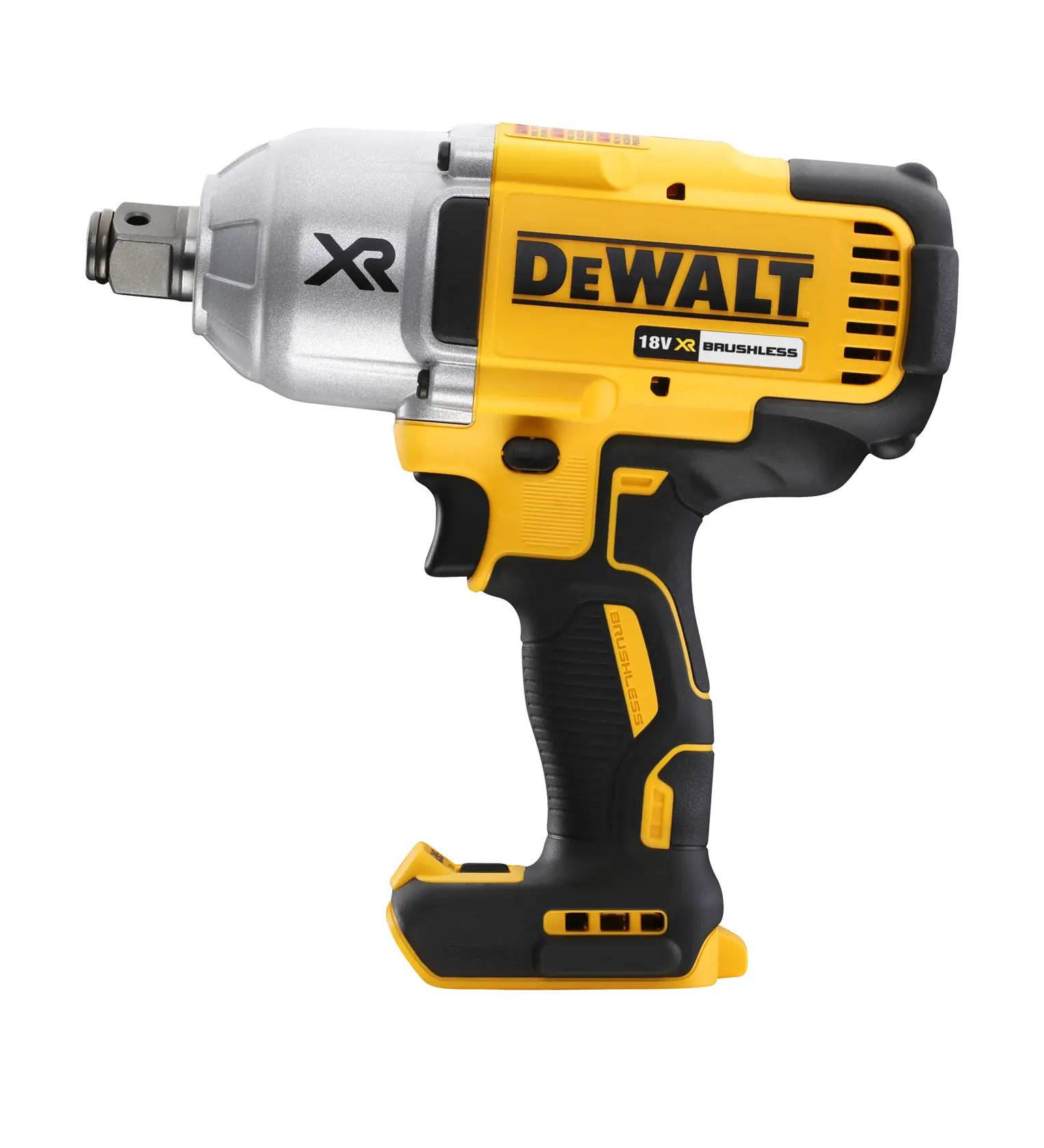 DEWALT® 18V XR Безчетков ударен гайковерт 3/4“ с висок въртящ момент и фиксиращ щифт - само тяло