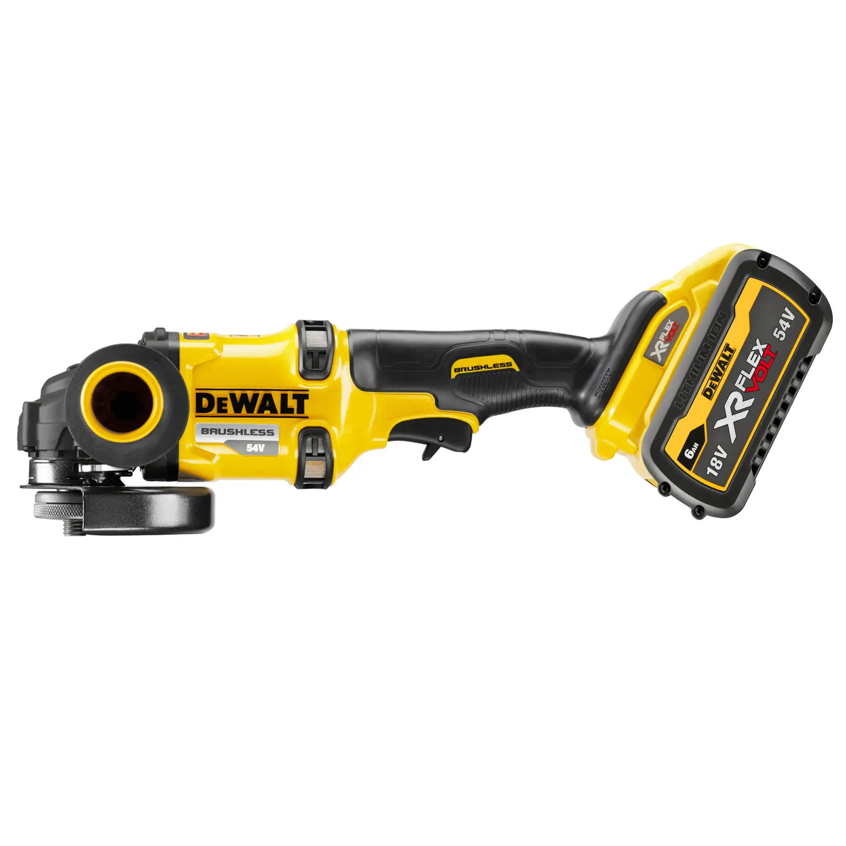 DEWALT® 54V XR FlexVOLT 125mm Ъглошлайф - 2 x FlexVOLT 6Ah