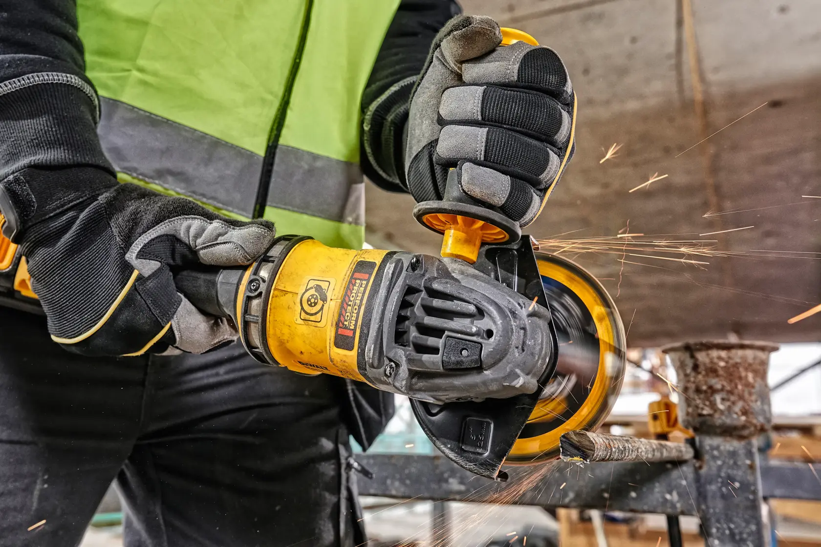 DEWALT® 54V XR FlexVOLT 125mm Ъглошлайф - 2 x FlexVOLT 6Ah