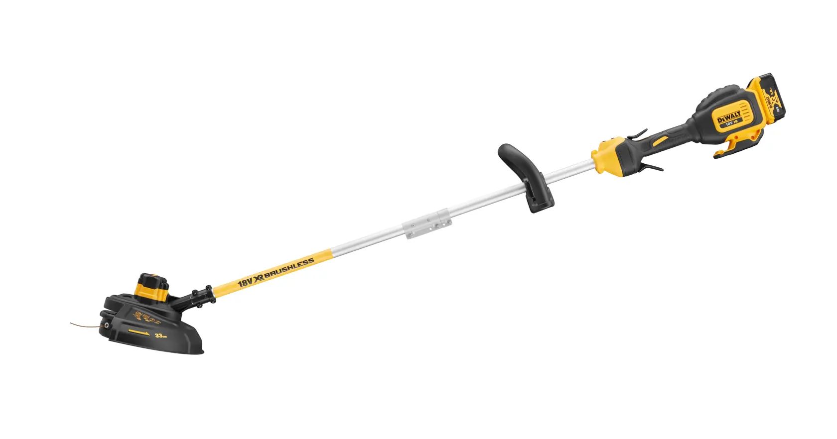 DEWALT® 18V XR 33 см безчетков акумулаторен тример - само тяло