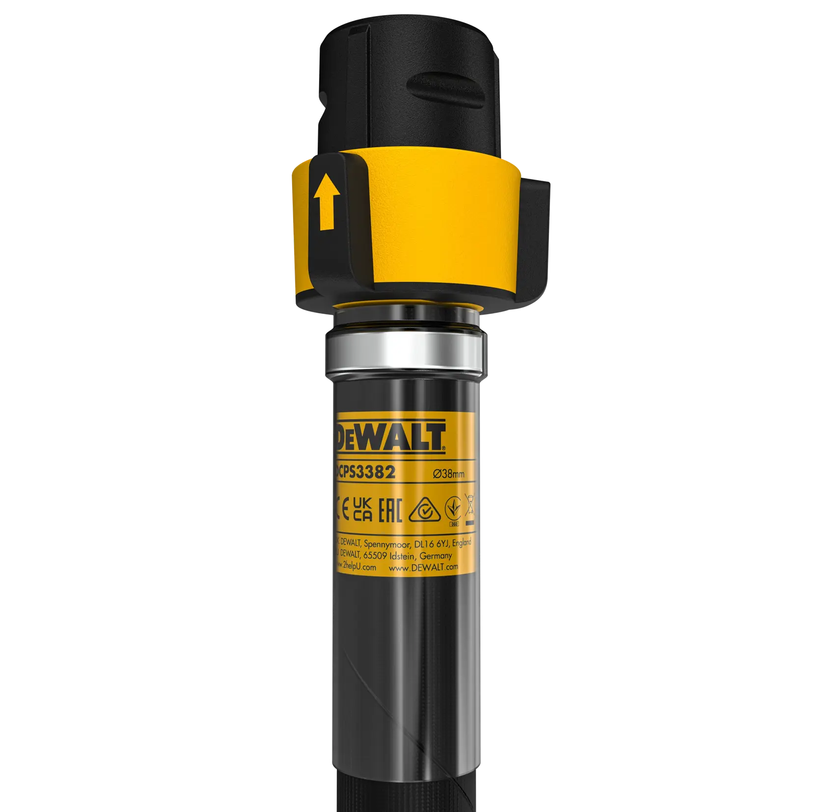 Високочестотен маркуч за вибратор DEWALT® PowersHIFT™ с глава 38 мм x 2 м