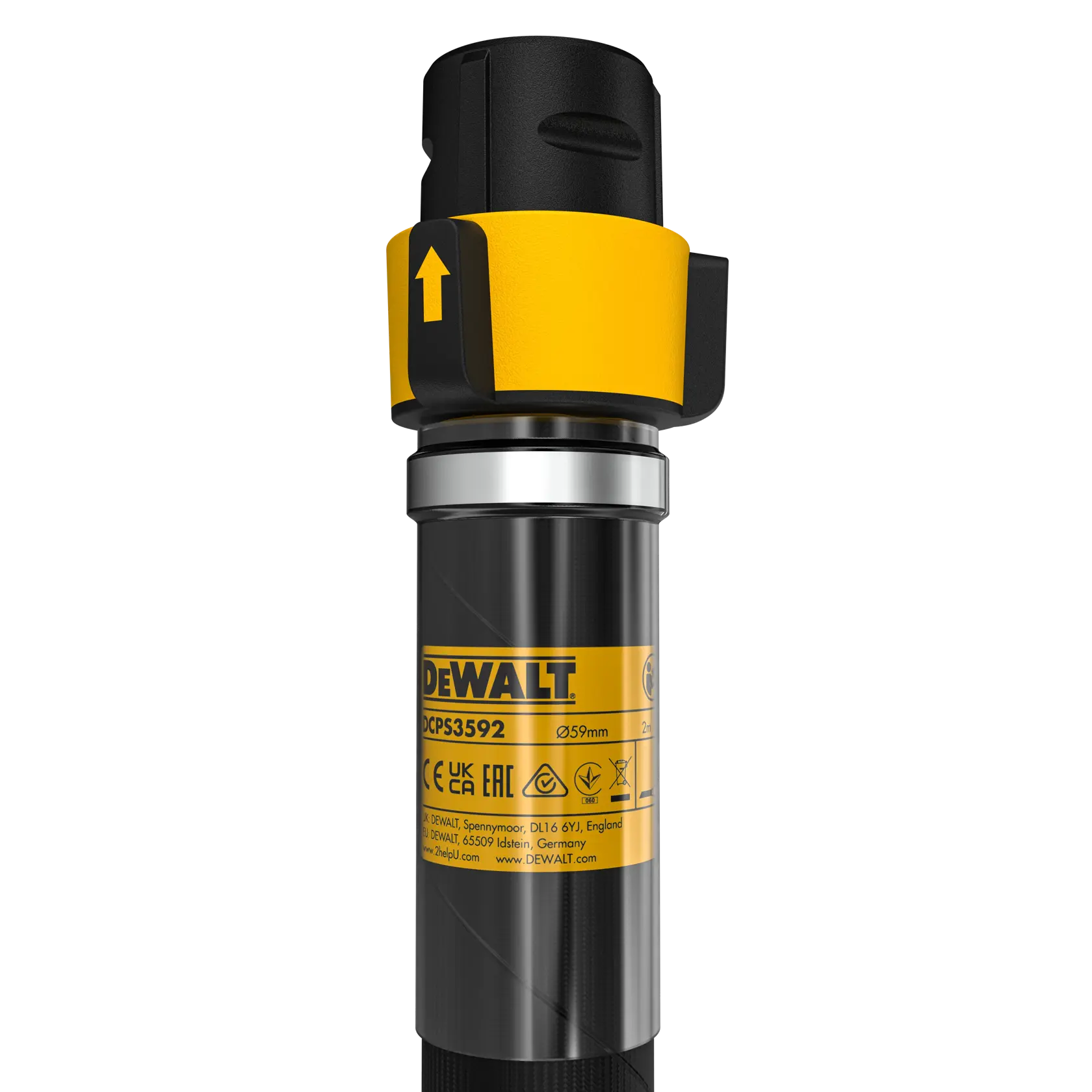 Високочестотен маркуч за вибратор DEWALT® PowersHIFTTM, глава 59 мм x 2 м