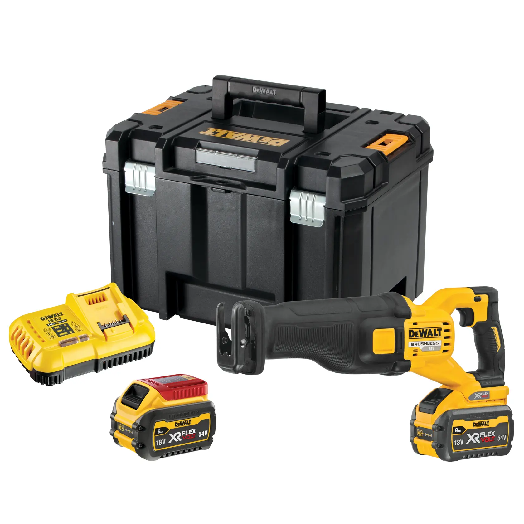 DEWALT® 54V XR FlexVOLT Саблен трион - 2 x 9Ah