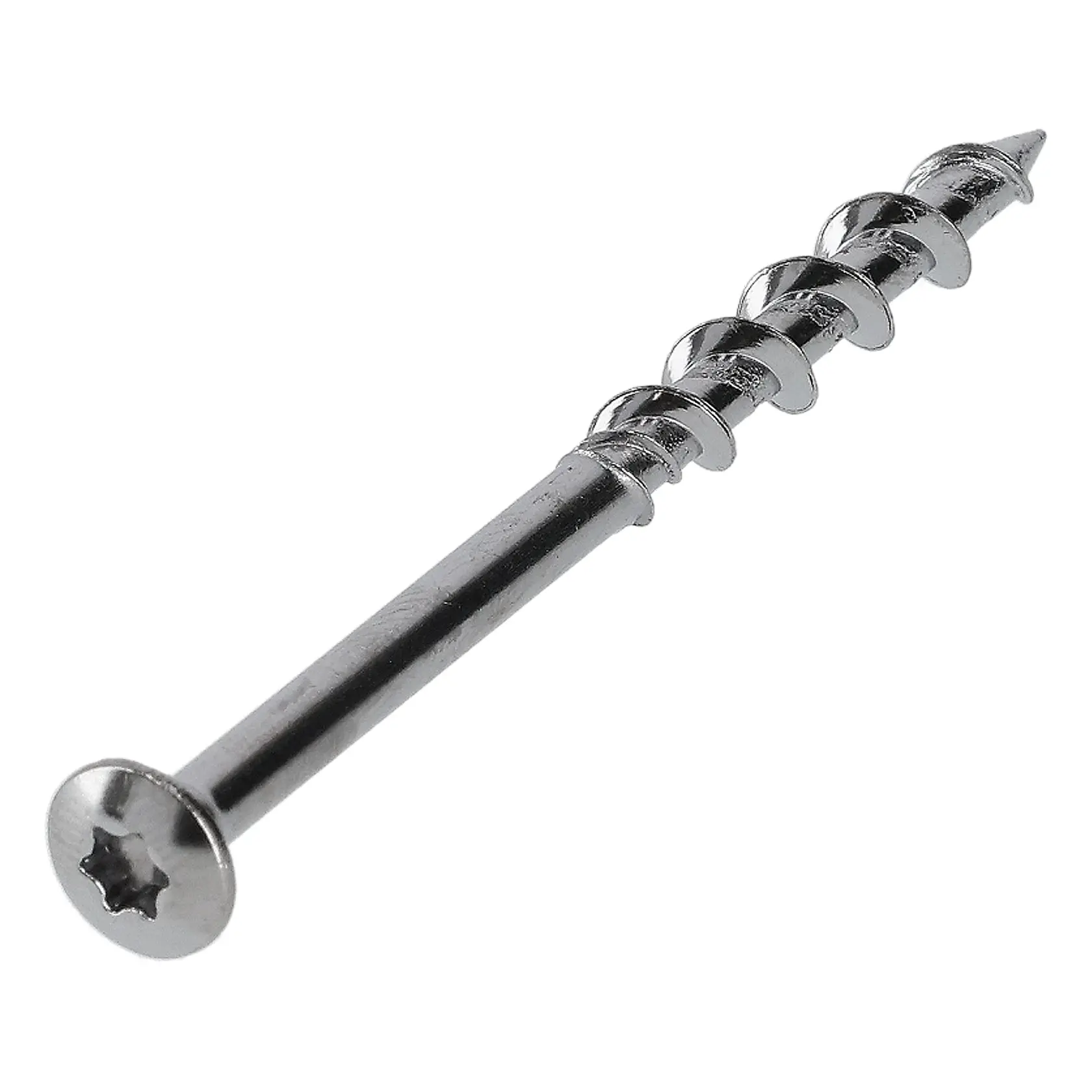 DEWALT 70 мм TORX 25 хромиран Wall Dog със скрита глава (пакет от 100 бр.)