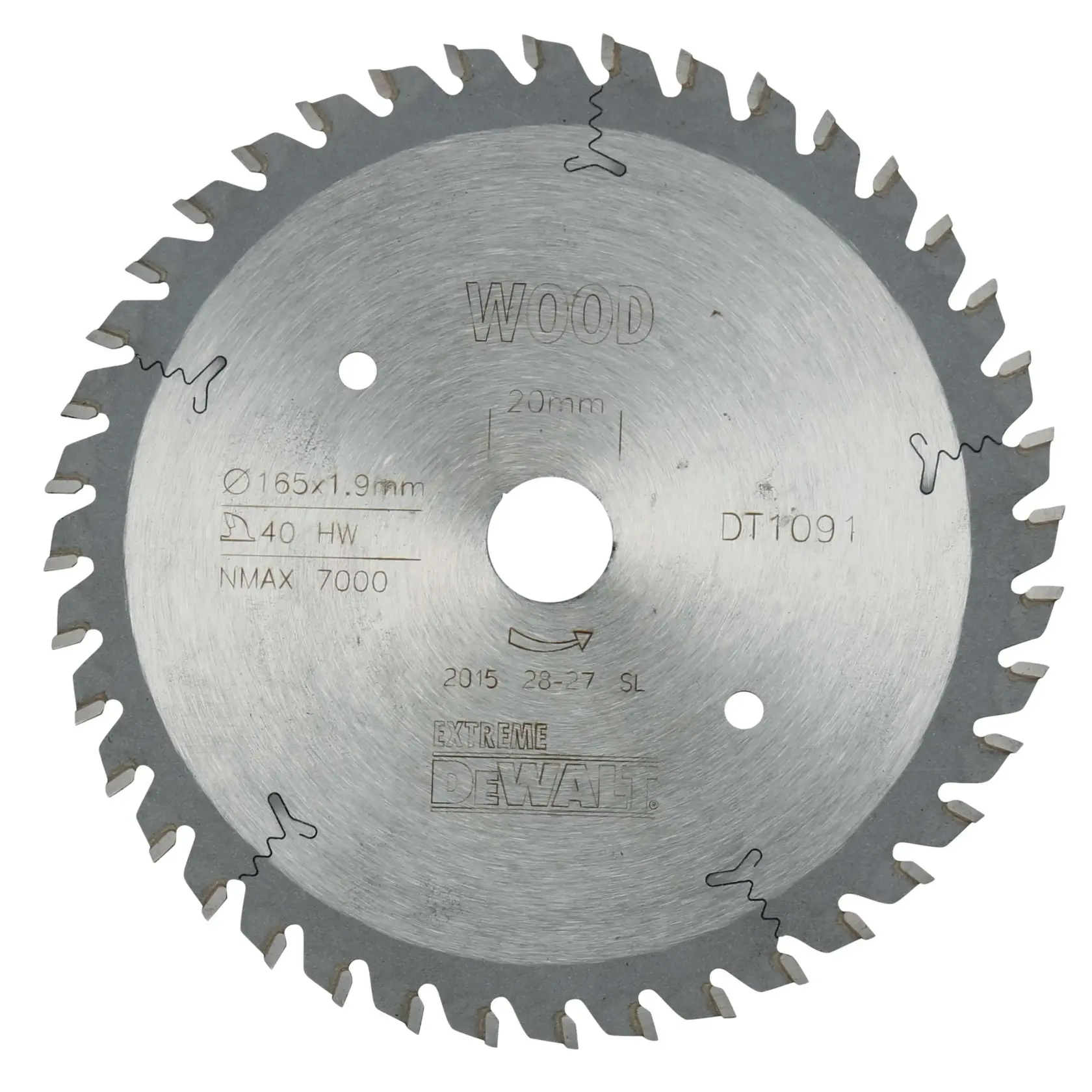 DEWALT® Extreme WORKSHOP 165mm x 20mm 40T Циркулярен диск