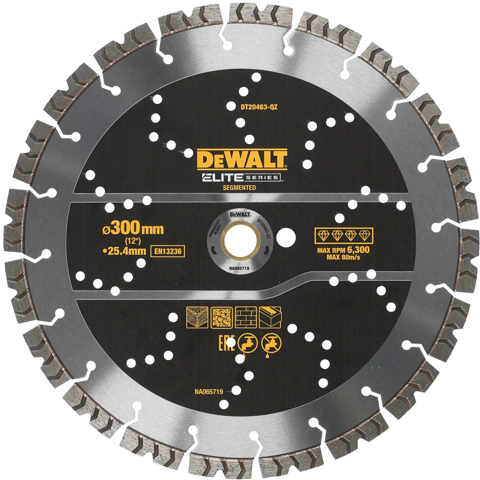 DEWALT® ELITE 300 мм сегментен диск за общо предназначение