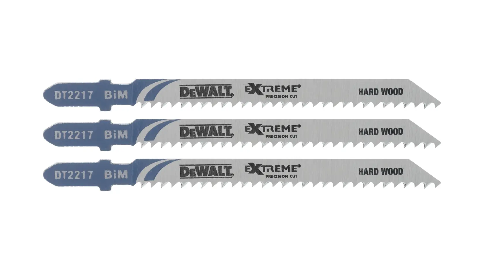 DEWALT® Extreme PRECISION 75 мм биметален нож за прободен трион за дърво (T101BF) (3 бр.)