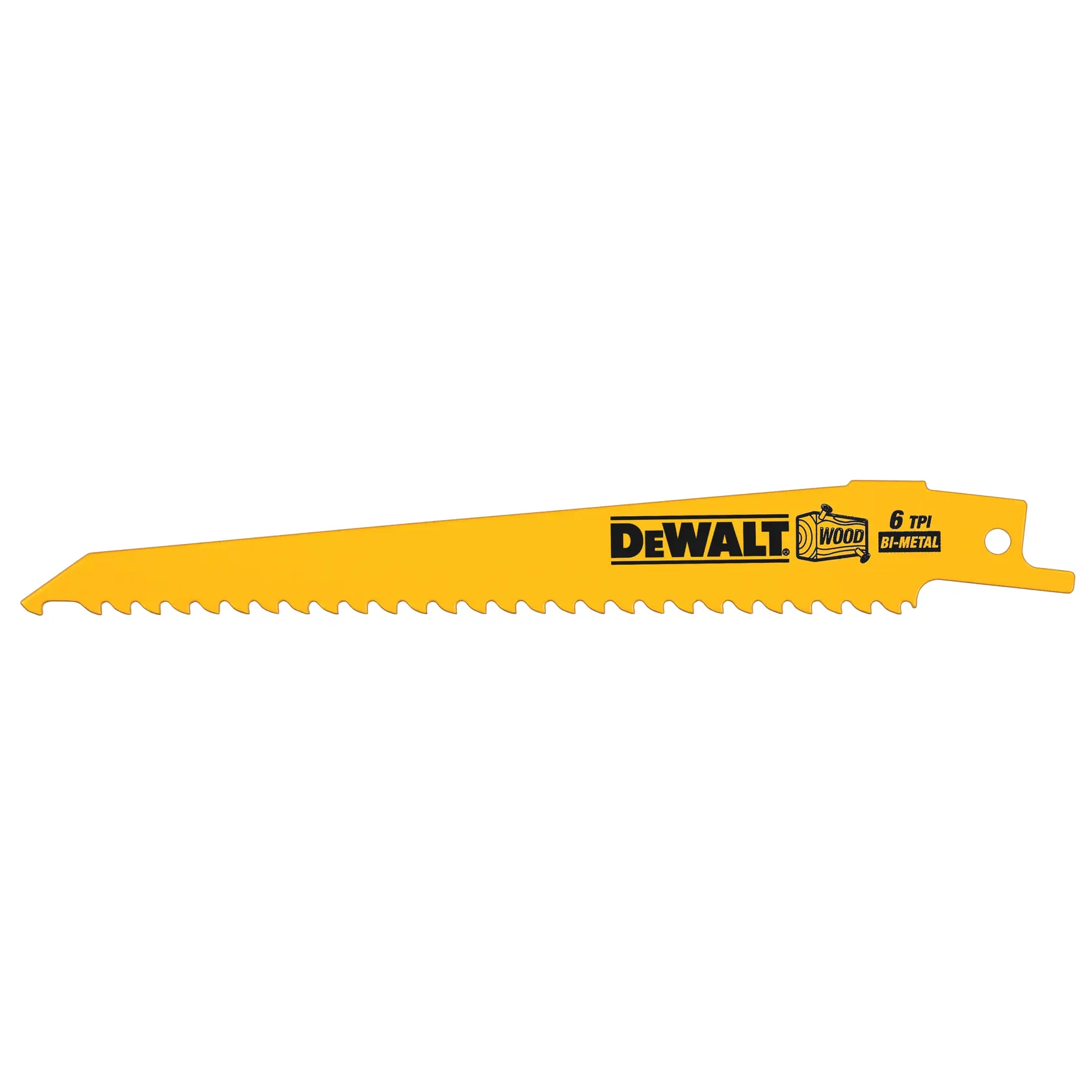 DEWALT® 152 мм 6 TPI (Дърво) Биметален нож за саблен трион (5 бр.)