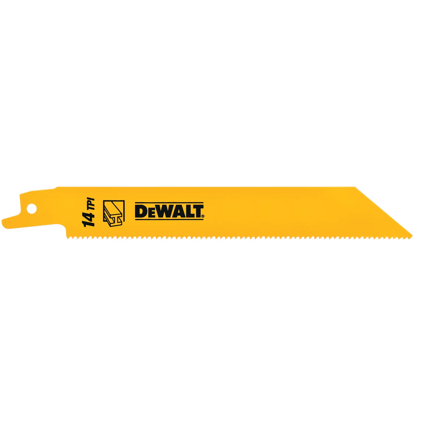 DEWALT® 152 мм 14 TPI (Метал) Биметални ножове за саблен трион (5 бр. в опаковка)