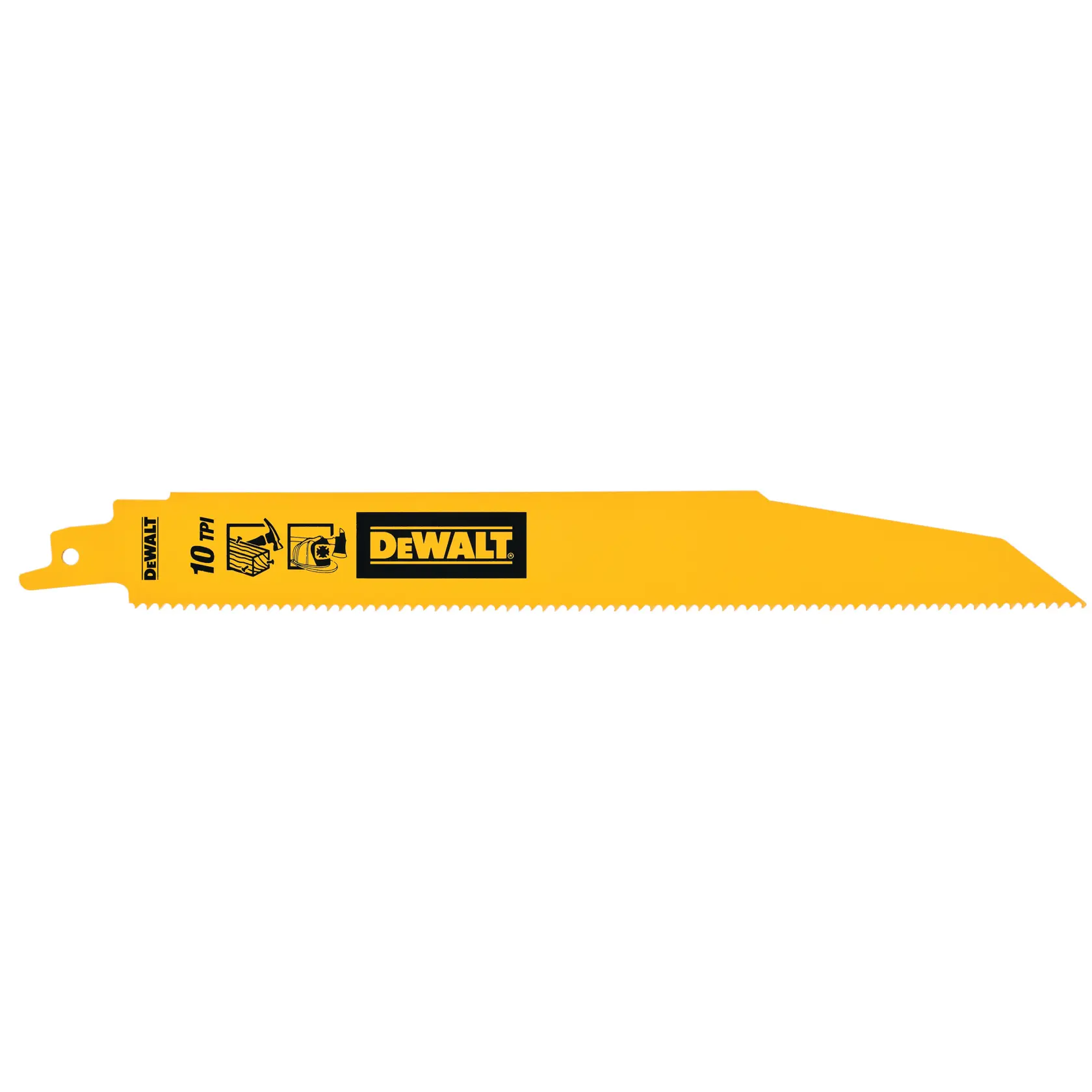 DEWALT® 203 мм 6 TPI (дърво) биметални ножове за саблен трион (25 бр. в опаковка)