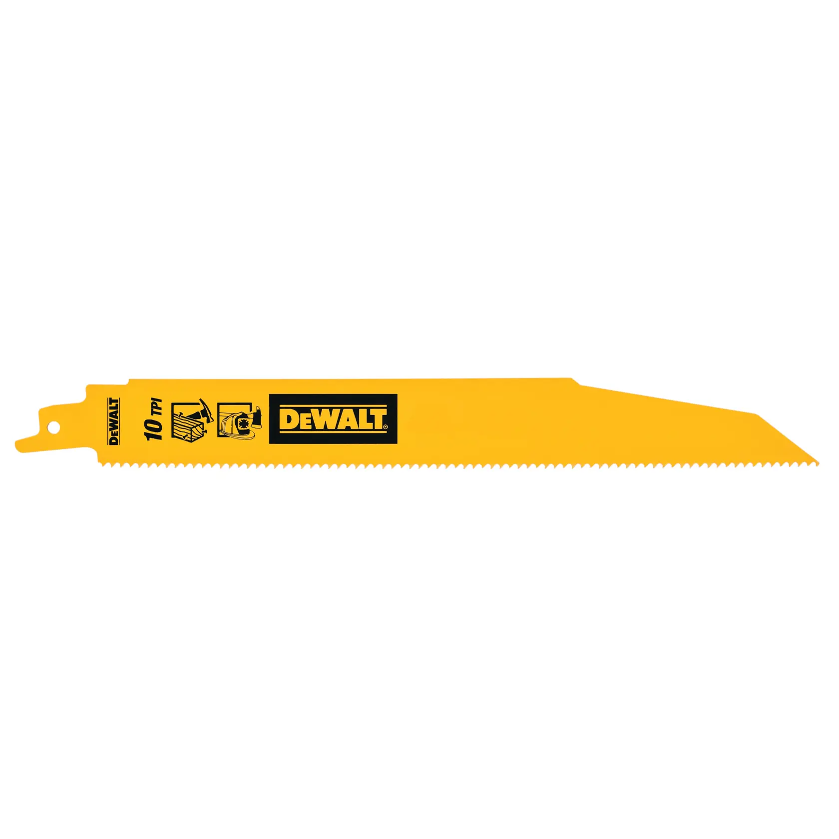 DEWALT® 203 мм 6 TPI (дърво) биметални ножове за саблен трион (25 бр. в опаковка)