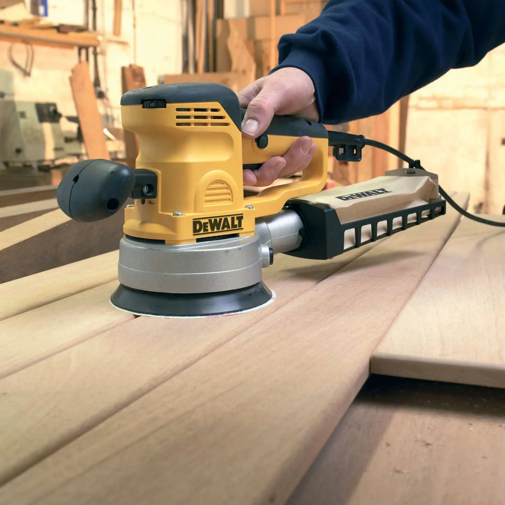 DEWALT® Шкурка на диск за ексцентършлайф (ROS), 150 мм, 240G, 6 отвора, многоцелева (10 бр. в опаковка)