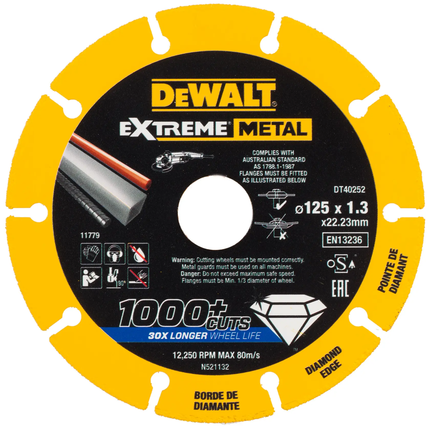 Graphic showing DEWALT XTREME Sub-Compact Series branding with the slogan 'Compact and Performance Packed' on a yellow background.