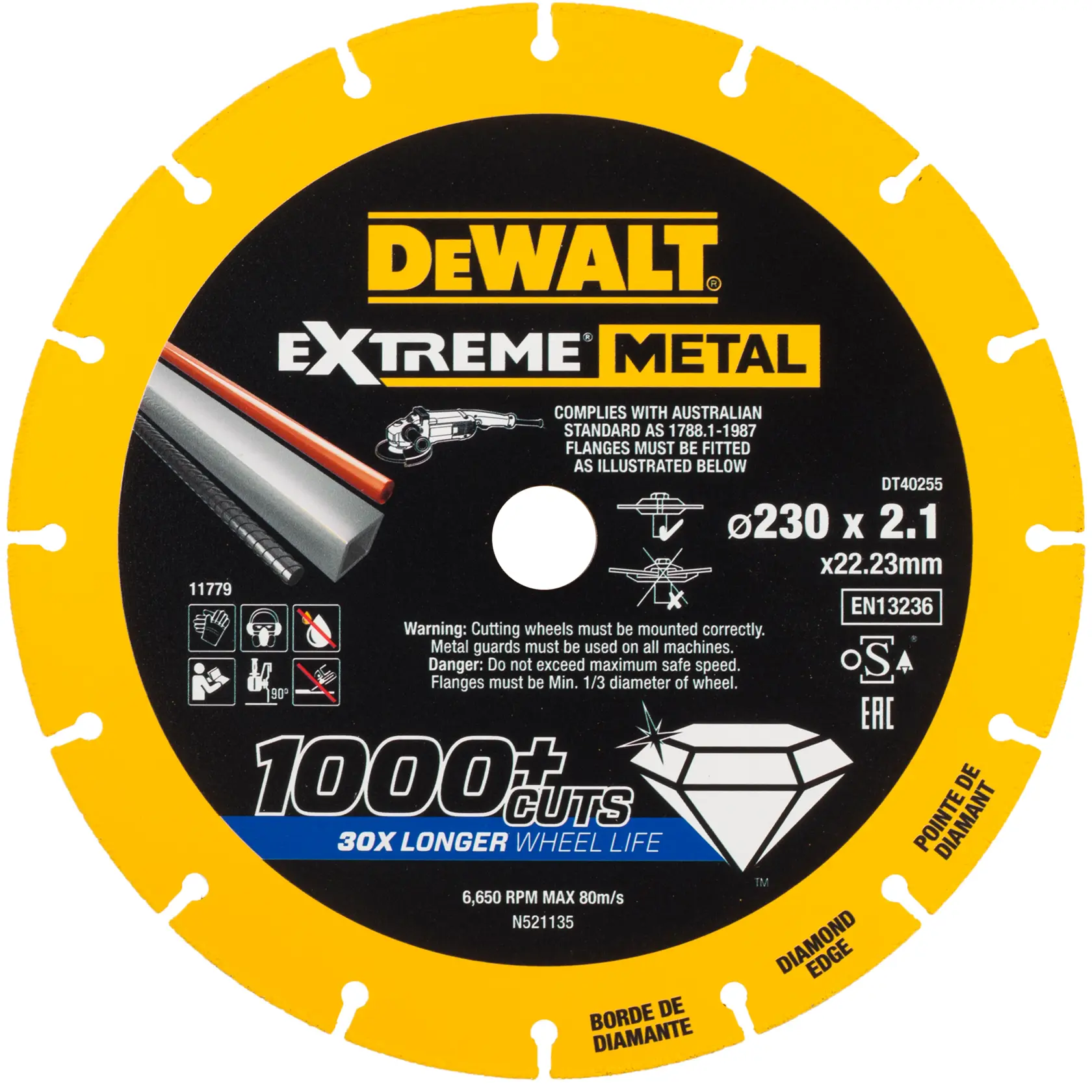 Graphic showing DEWALT XTREME Sub-Compact Series branding with the slogan 'Compact and Performance Packed' on a yellow background.