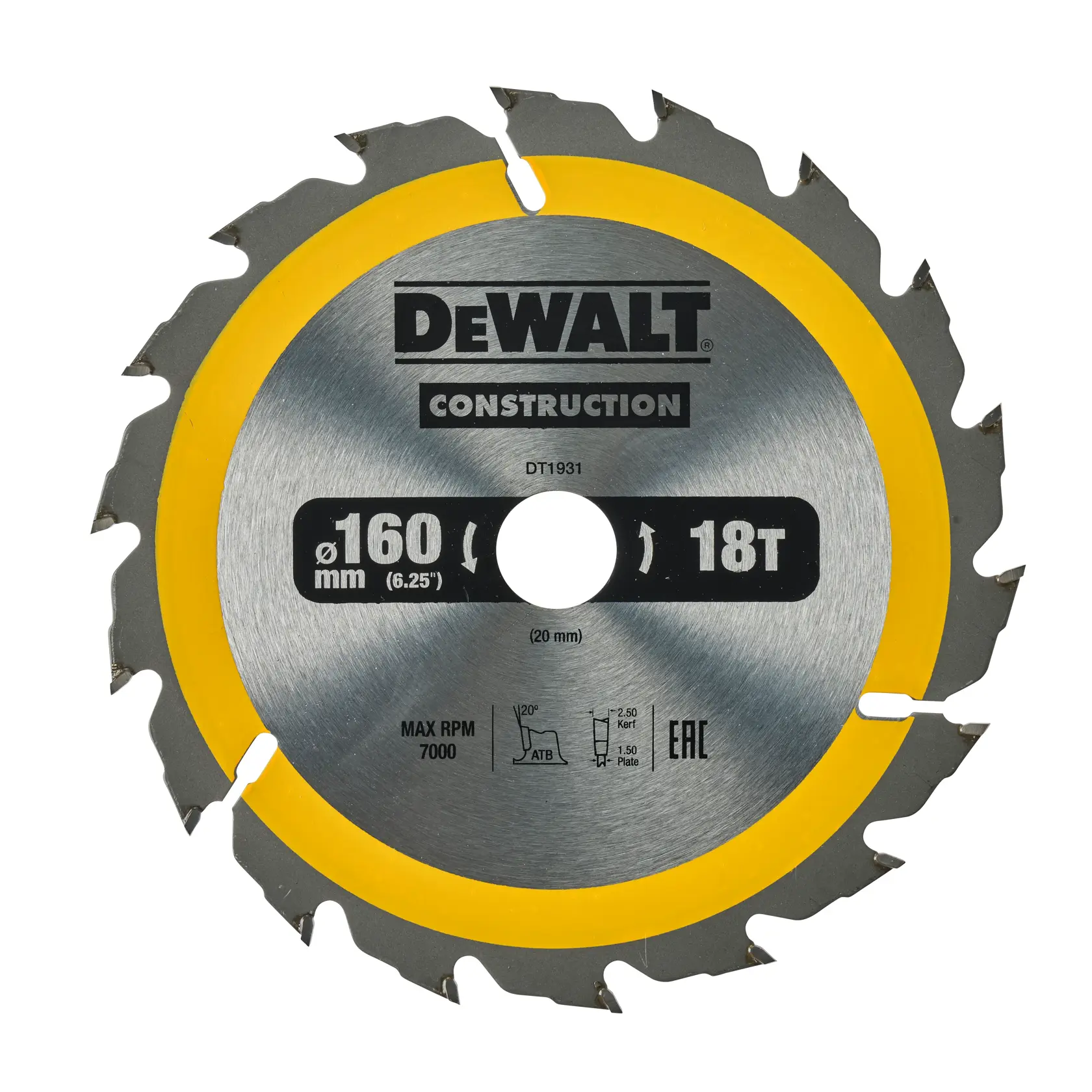 Graphic showing DEWALT XTREME Sub-Compact Series branding with the slogan 'Compact and Performance Packed' on a yellow background.