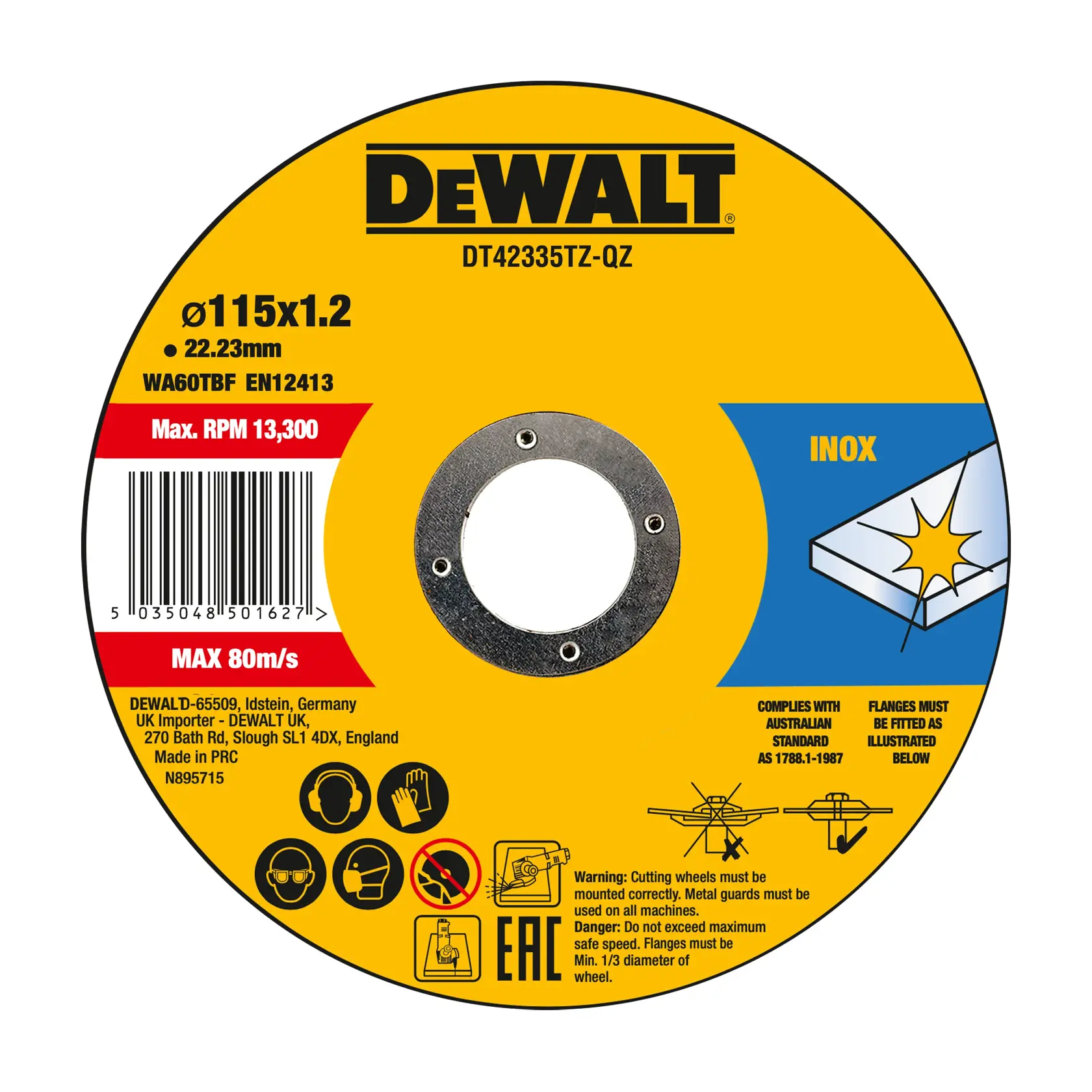 DEWALT® Стандартен диск за шлайфане (10 бр.)