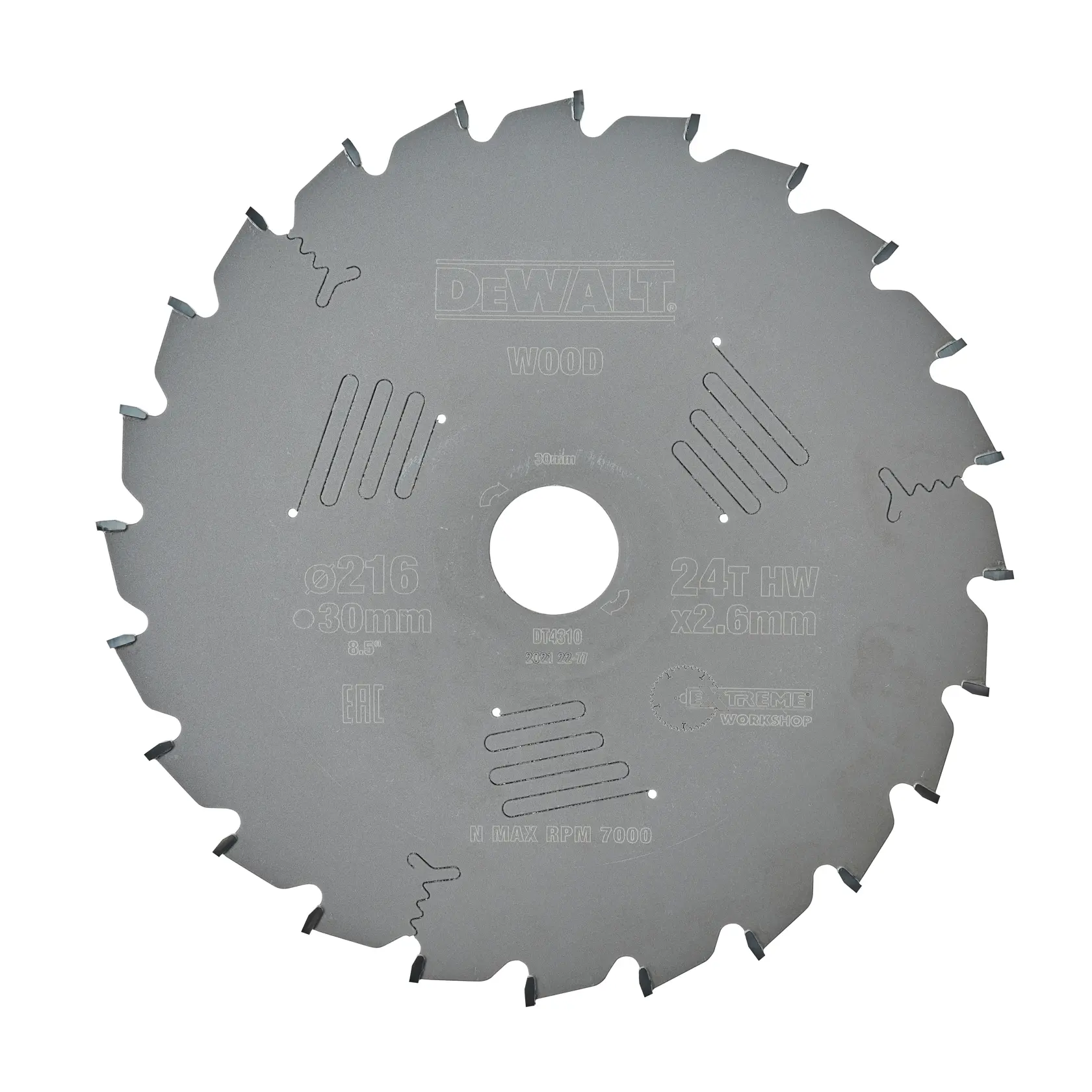 Graphic showing DEWALT XTREME Sub-Compact Series branding with the slogan 'Compact and Performance Packed' on a yellow background.
