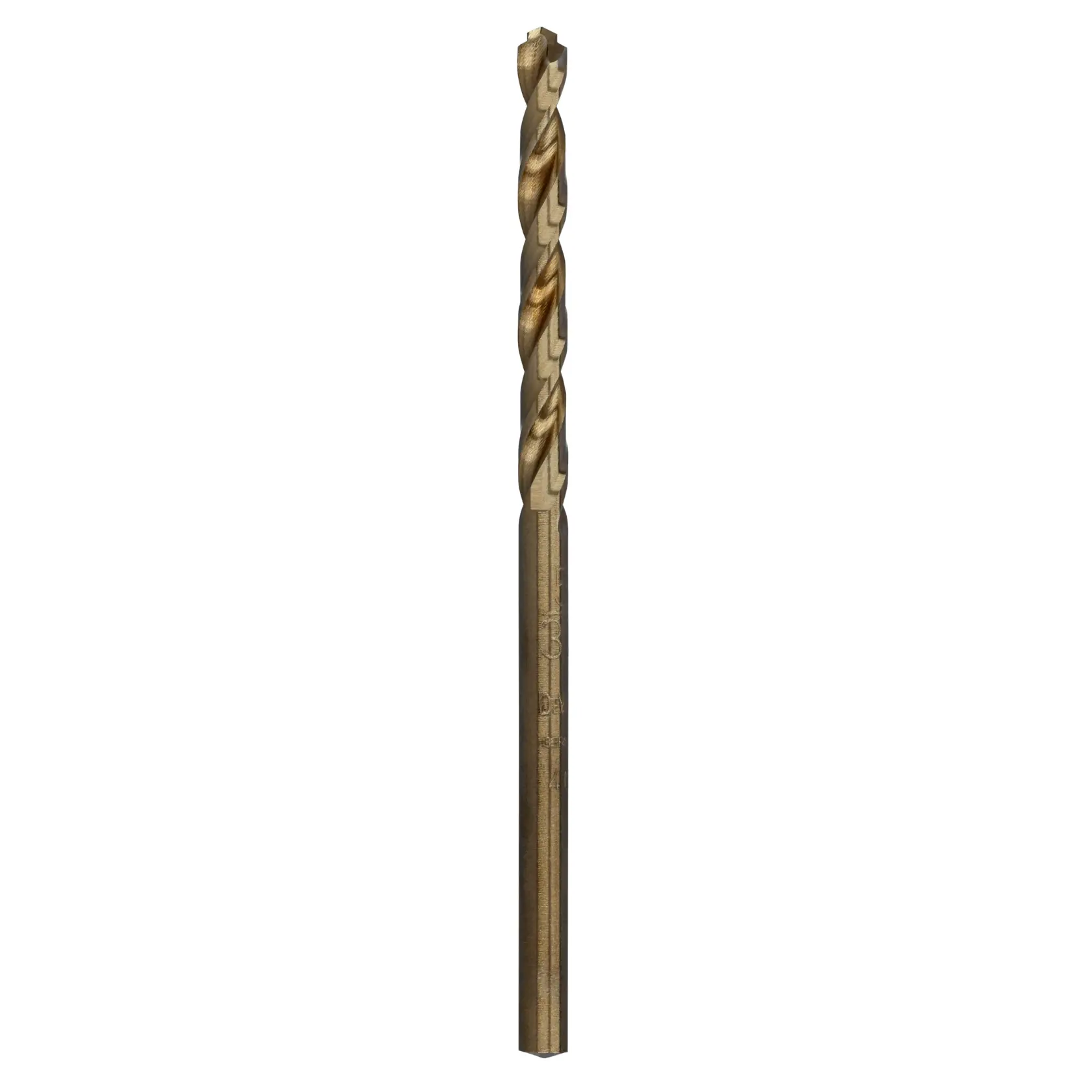 DEWALT DT4912 metal drill bit with spiral design, shown vertically against a white background.