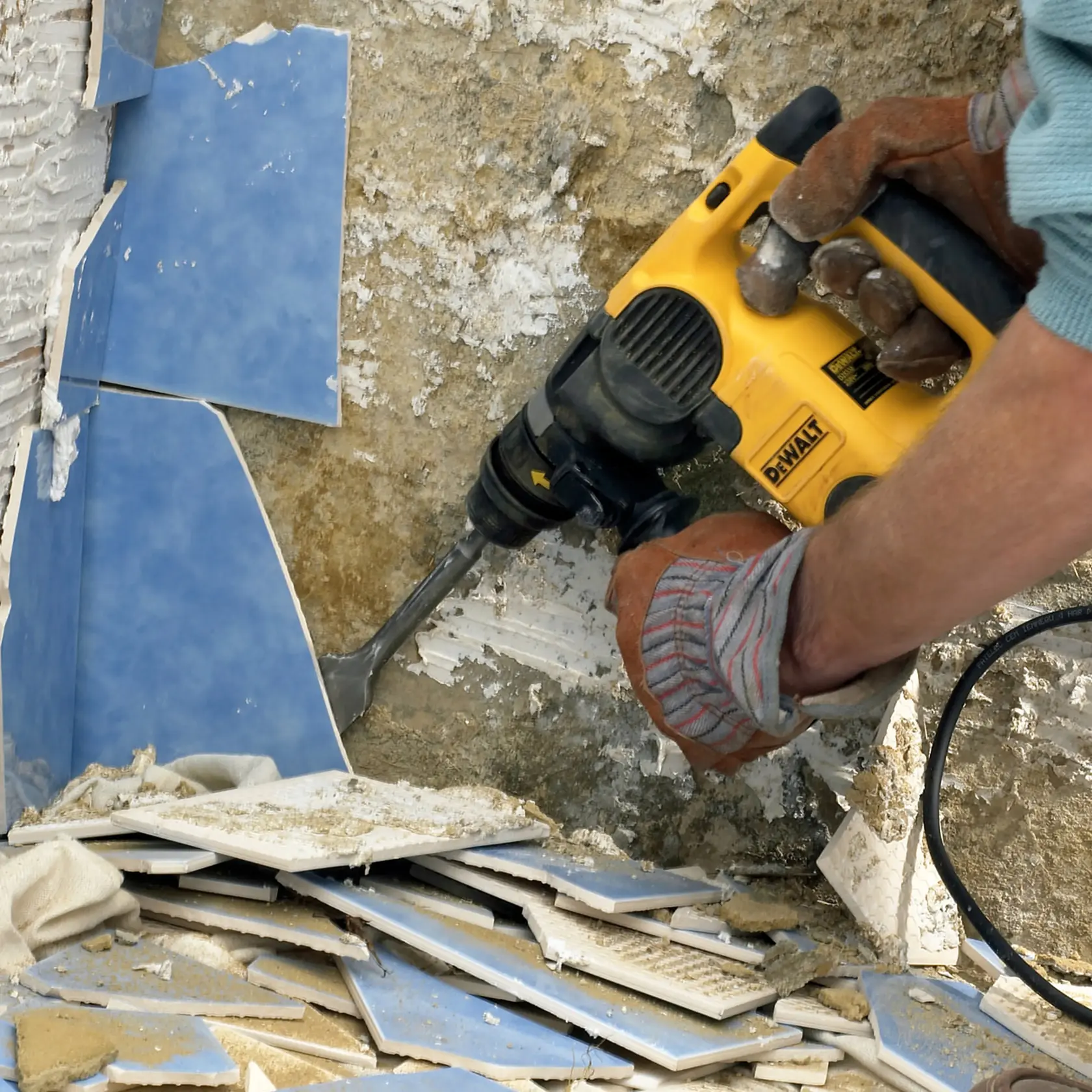 DEWALT® SDS PLUS 250 мм плоско длето, 40 мм ширина