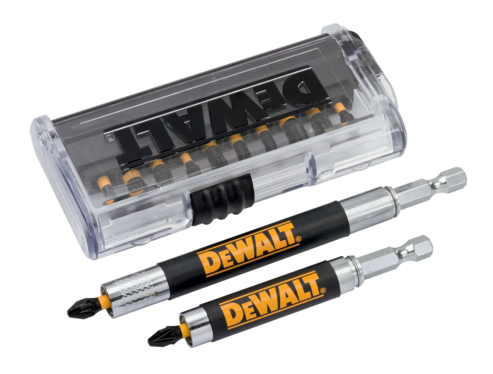 DEWALT® Extreme 25 мм удароустойчив торсионен комплект в тънък джобен калъф (14 части)