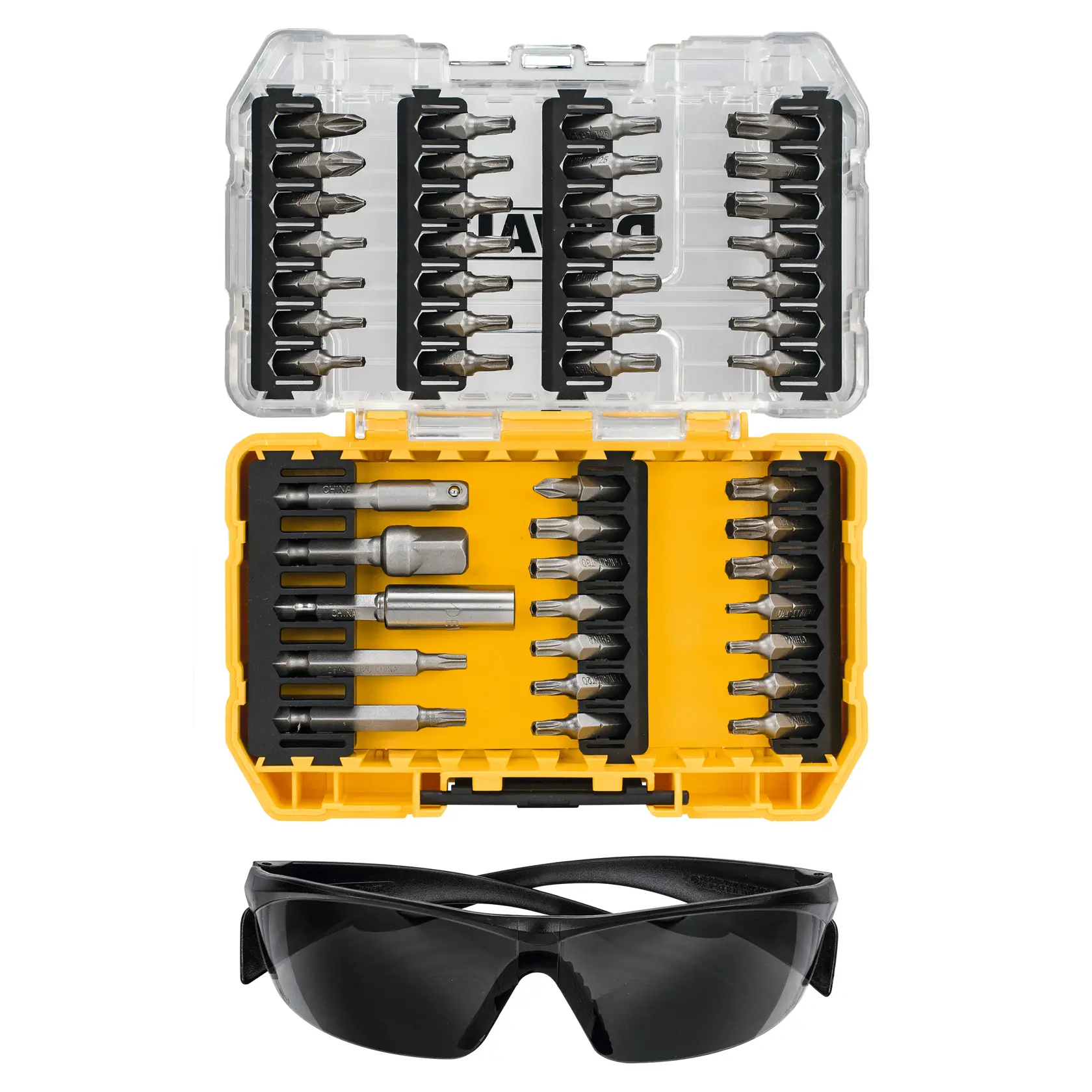DEWALT® Комплект отвертки и предпазни очила (47 части)
