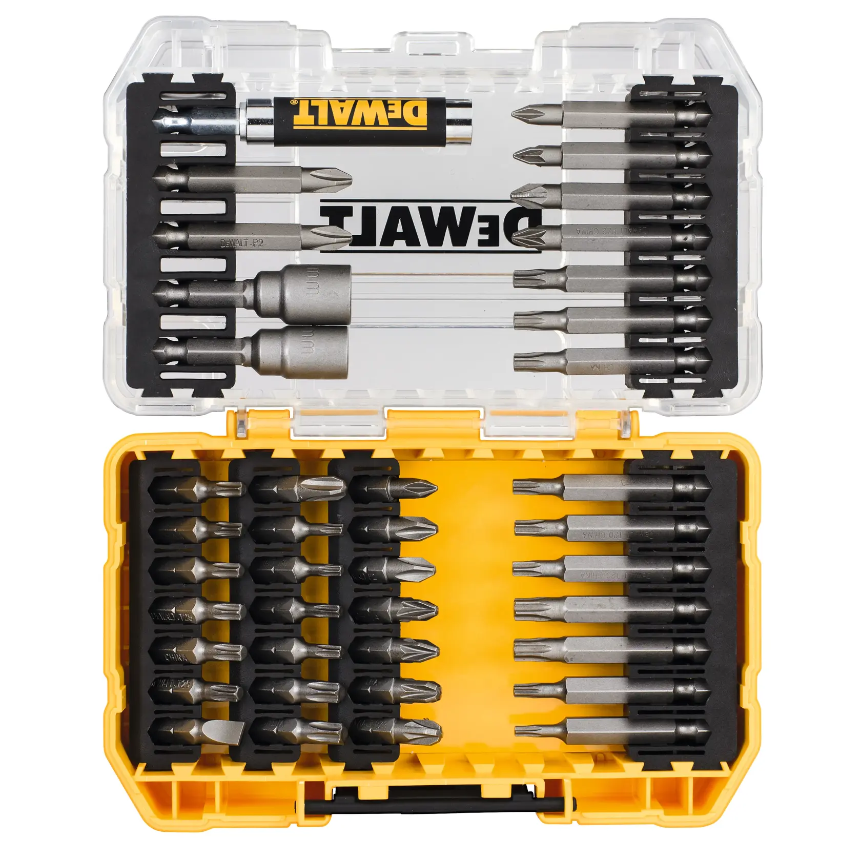 Комплект накрайници DEWALT® в малка кутия TOUGHCASE®+ (40 части)