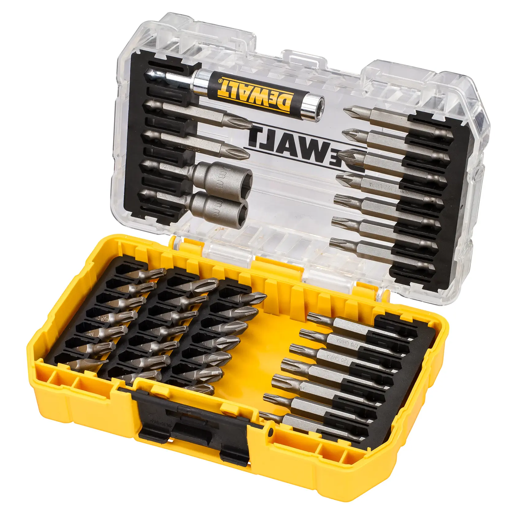 Комплект накрайници DEWALT® в малка кутия TOUGHCASE®+ (40 части)