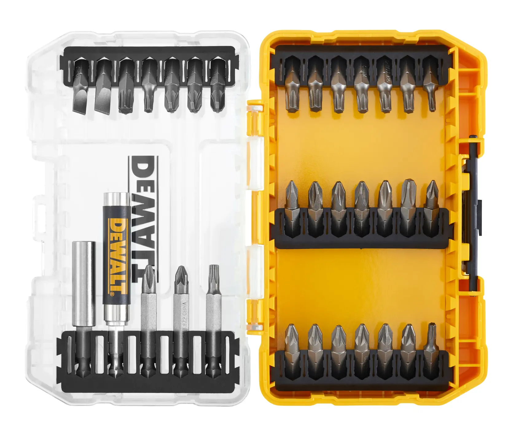 Комплект накрайници за отвертка DEWALT® в малка кутия TOUGHCASE®+ (33 части)