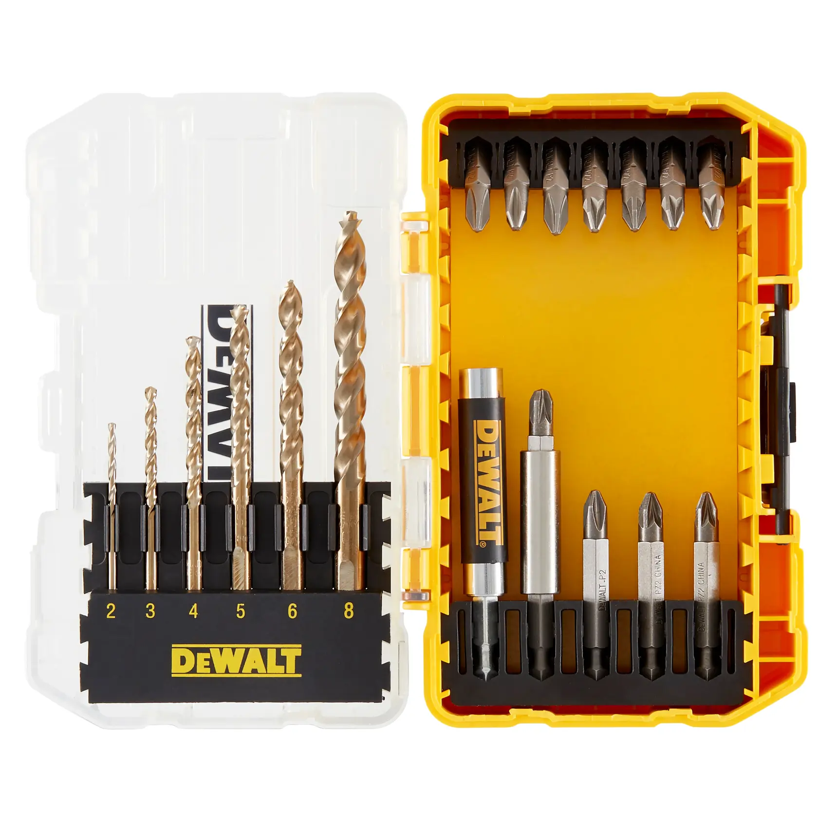 Graphic showing DEWALT XTREME Sub-Compact Series branding with the slogan 'Compact and Performance Packed' on a yellow background.
