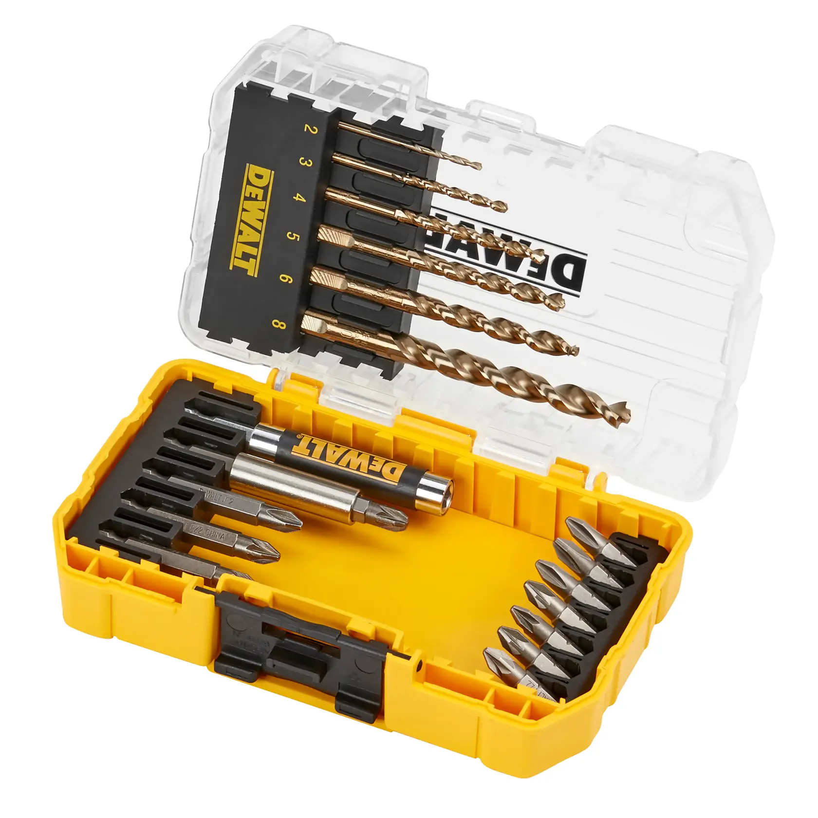 DEWALT® Extreme Комплект свредла и накрайници за метал (Малка здрава кутия) (19 части)
