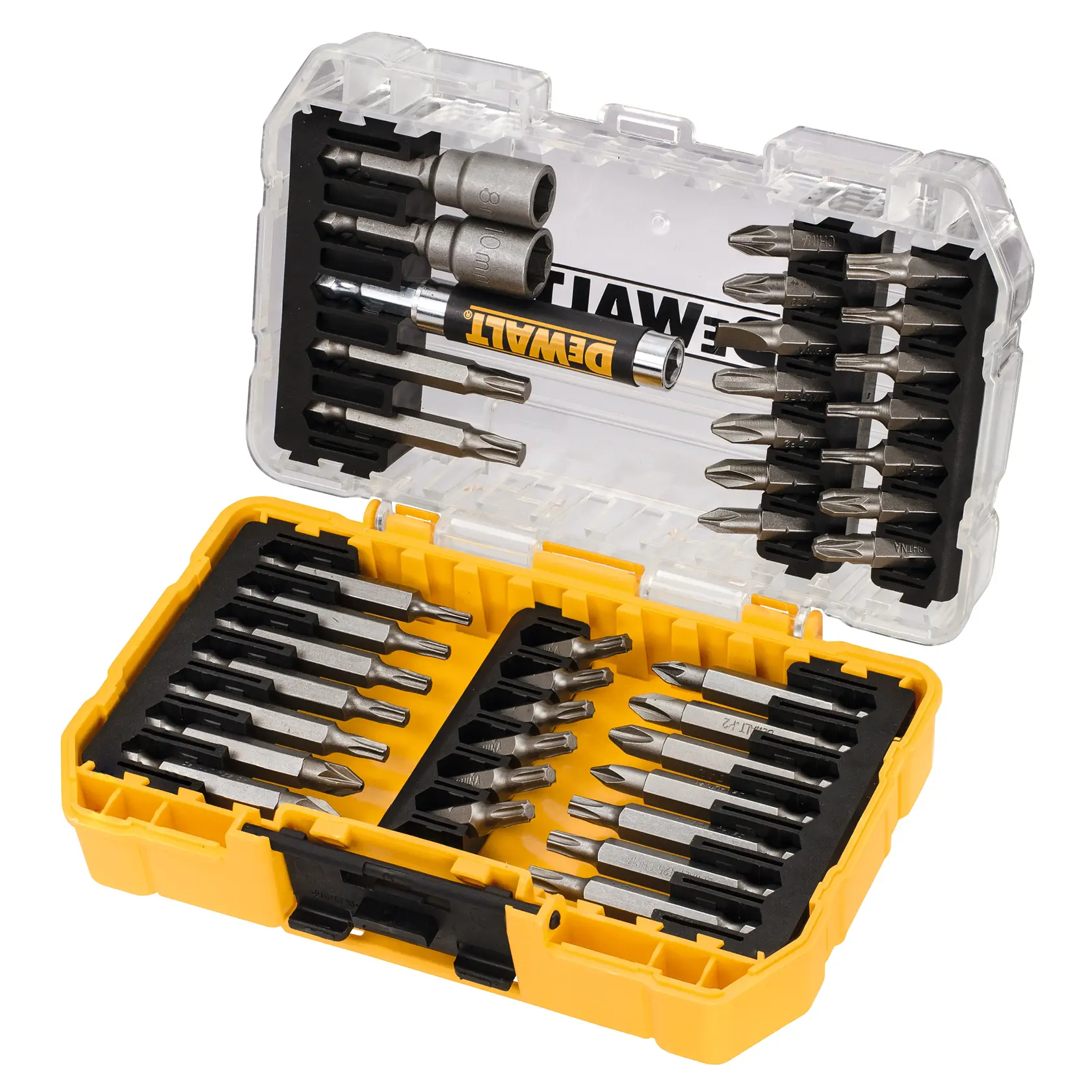Комплект накрайници за отвертка DEWALT® в малка кутия TOUGHCASE®+ (40 части)