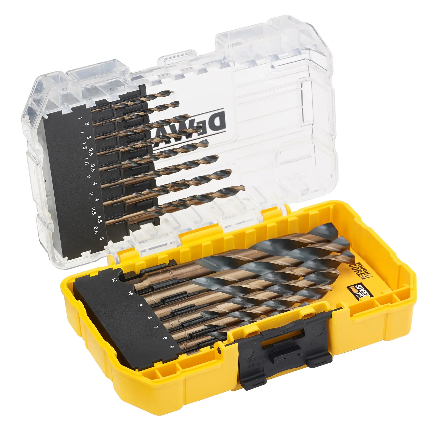 DEWALT® BLACK & Gold™ Комплект свредла (Малка здрава кутия) (23 части)