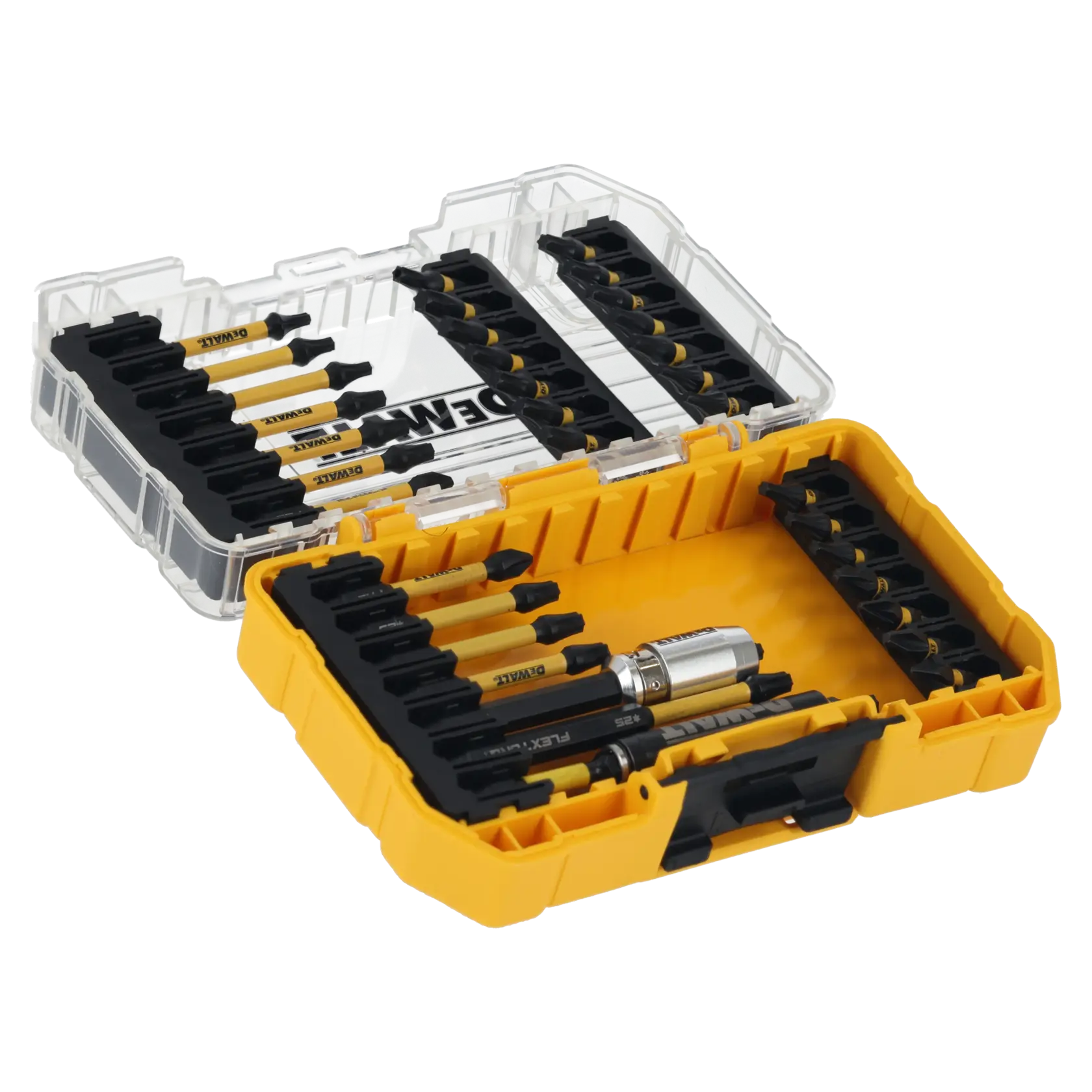 DEWALT® Extreme FLEXTORQ® Комплект накрайници за отвертка в малка кутия TOUGHCASE®+ (37 части)