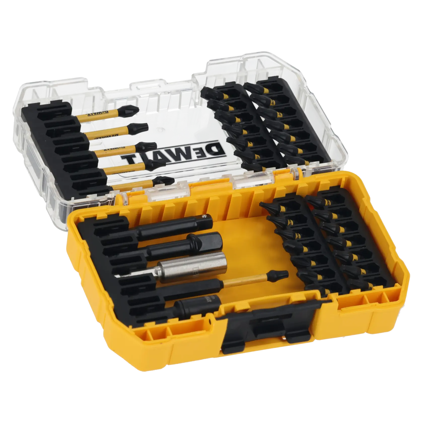 DEWALT® Extreme FLEXTORQ® Комплект накрайници за отвертка с тонирани защитни очила (38 части)