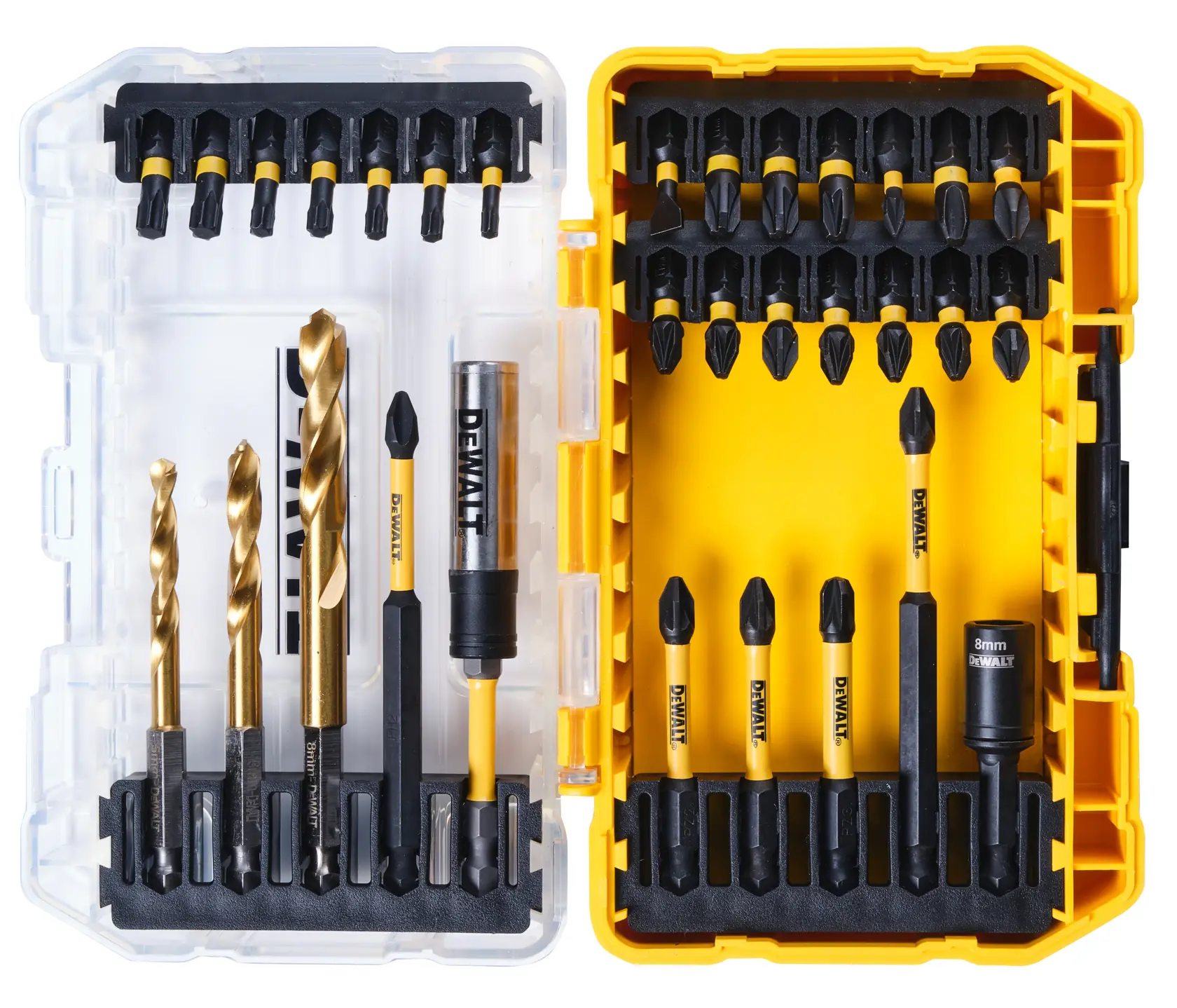 DEWALT® FLEXTORQ® Комплект за пробиване и завинтване (Малка здрава кутия) (32 части)