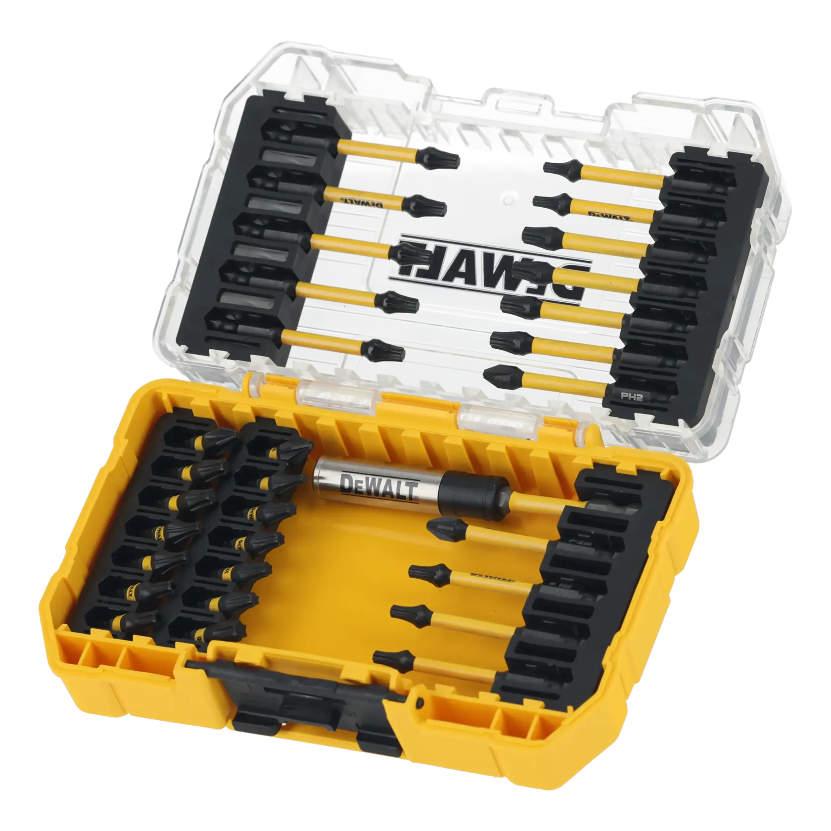 DEWALT® Extreme FLEXTORQ® Комплект накрайници в малка кутия TOUGHCASE®+ (31 части)