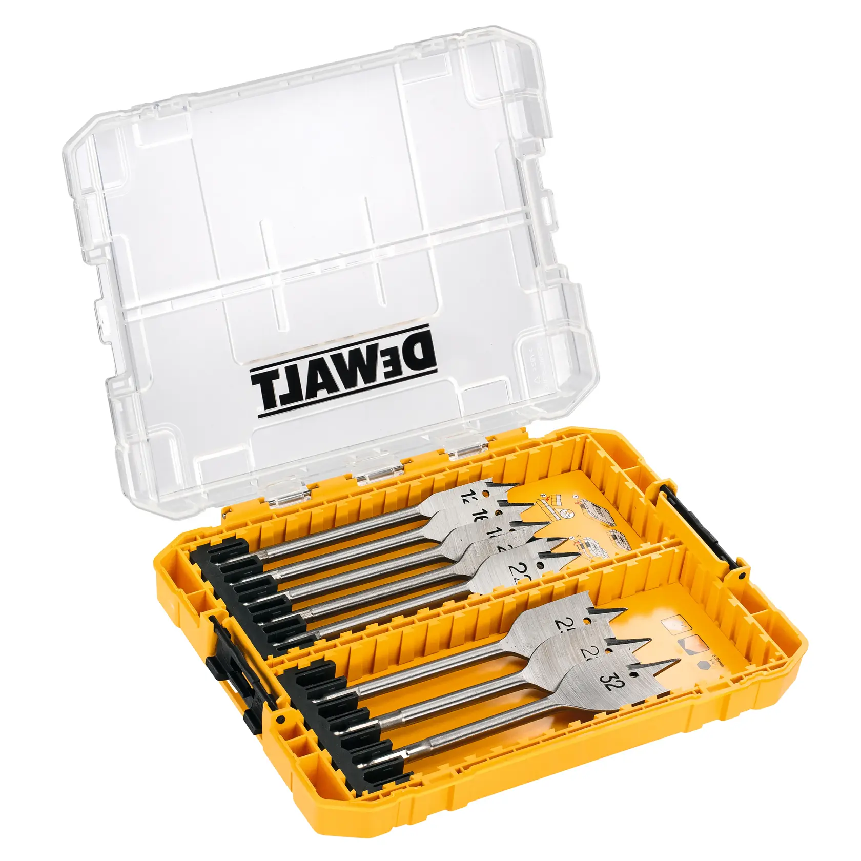 Комплект свредла за дърво DEWALT® (средна кутия Tough Case) (8 части)