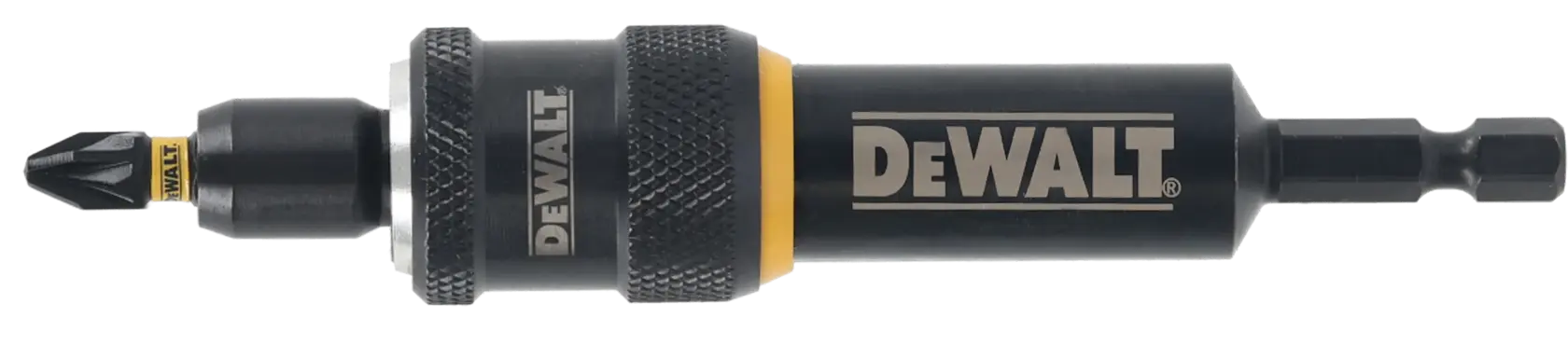 Portabits magnético DEWALT DT70788 con punta de destornillador, para taladros y destornilladores.