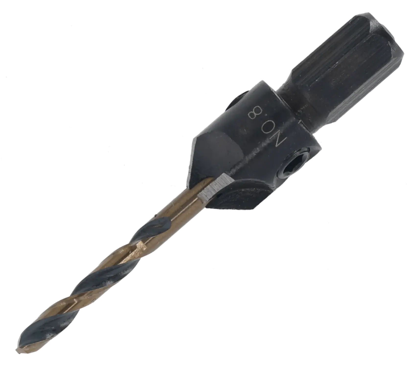 Broca DEWALT DT70791 con accesorio avellanador para madera y perforaciones precisas.