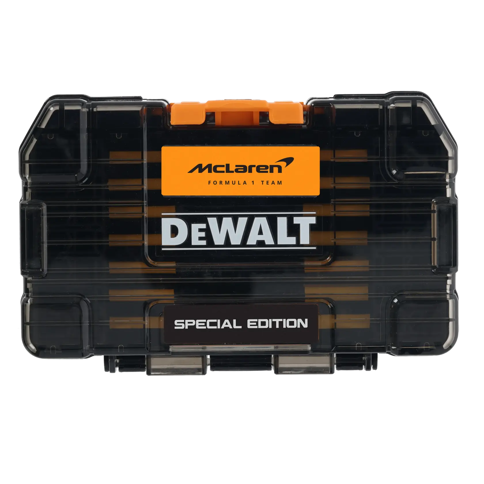 Graphic showing DEWALT XTREME Sub-Compact Series branding with the slogan 'Compact and Performance Packed' on a yellow background.