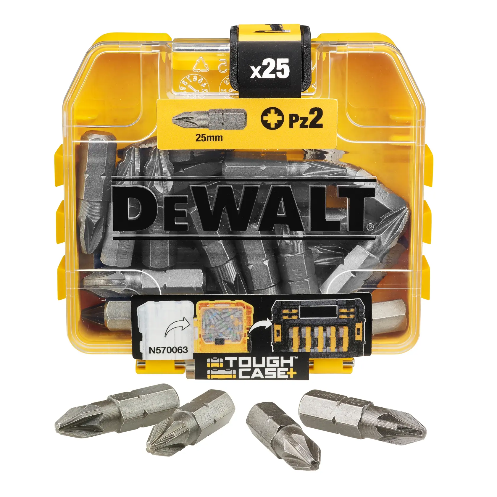 Комплект DEWALT® 25 мм High Performance в малка кутия за съхранение (25 части)