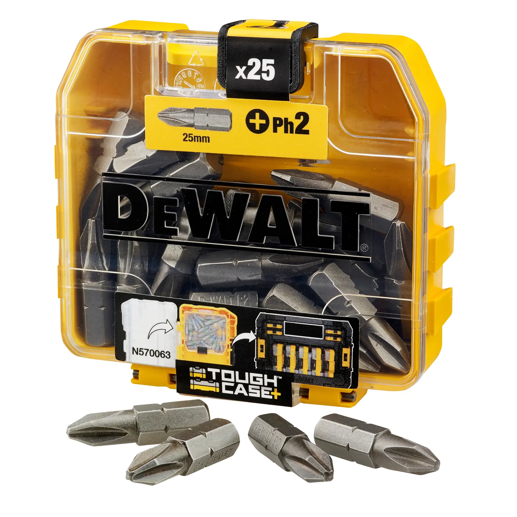 DEWALT® 25 мм високоефективен малък комплект за съхранение (25 части)