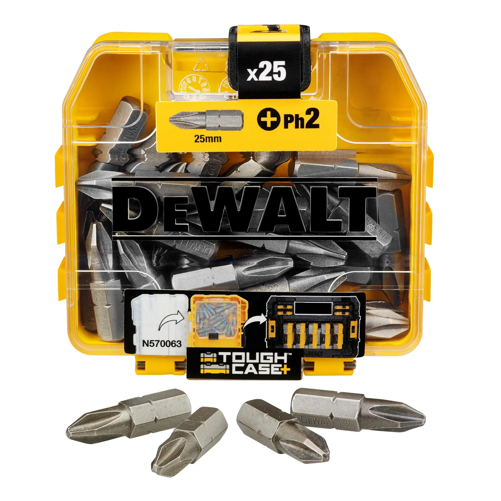 DEWALT® 25 мм високоефективен малък комплект за съхранение (25 части)