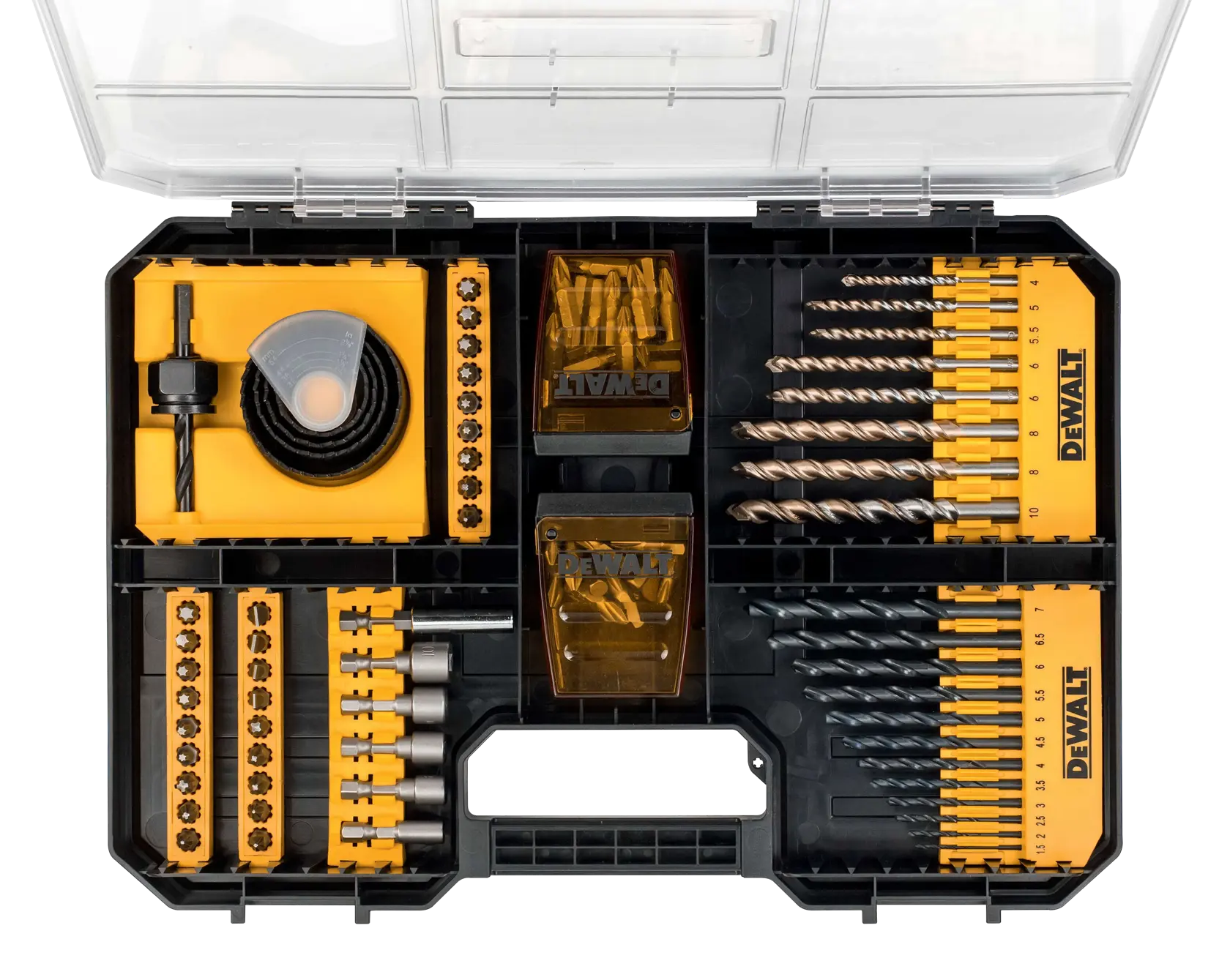 DEWALT® Комплект свредла и накрайници с висока производителност, подходящ за чекмедже TSTAK IV (100 части)