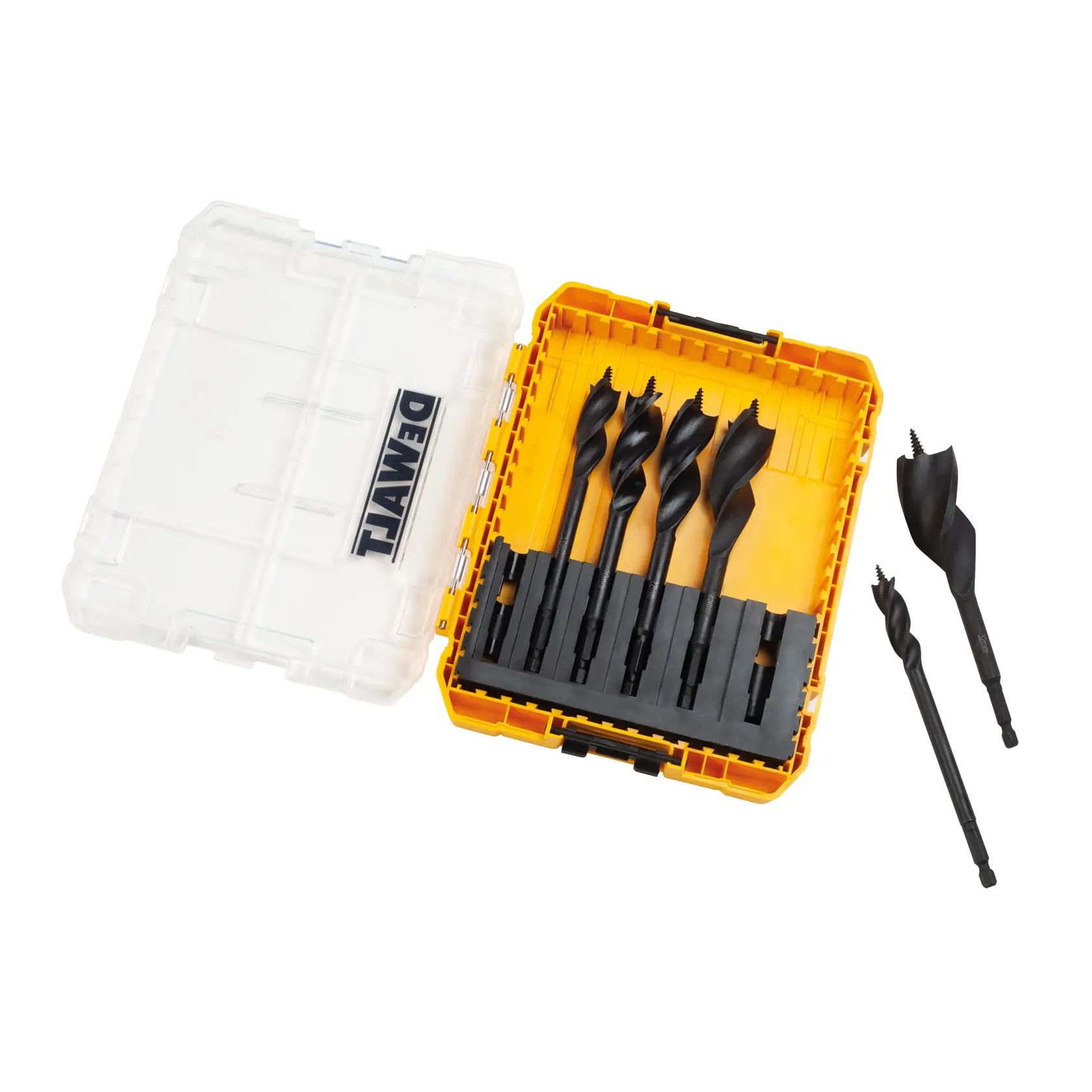 Комплект перовидни свредла за дърво DEWALT® Tri-Flute, 152 мм (средна кутия Tough Case) (6 части)